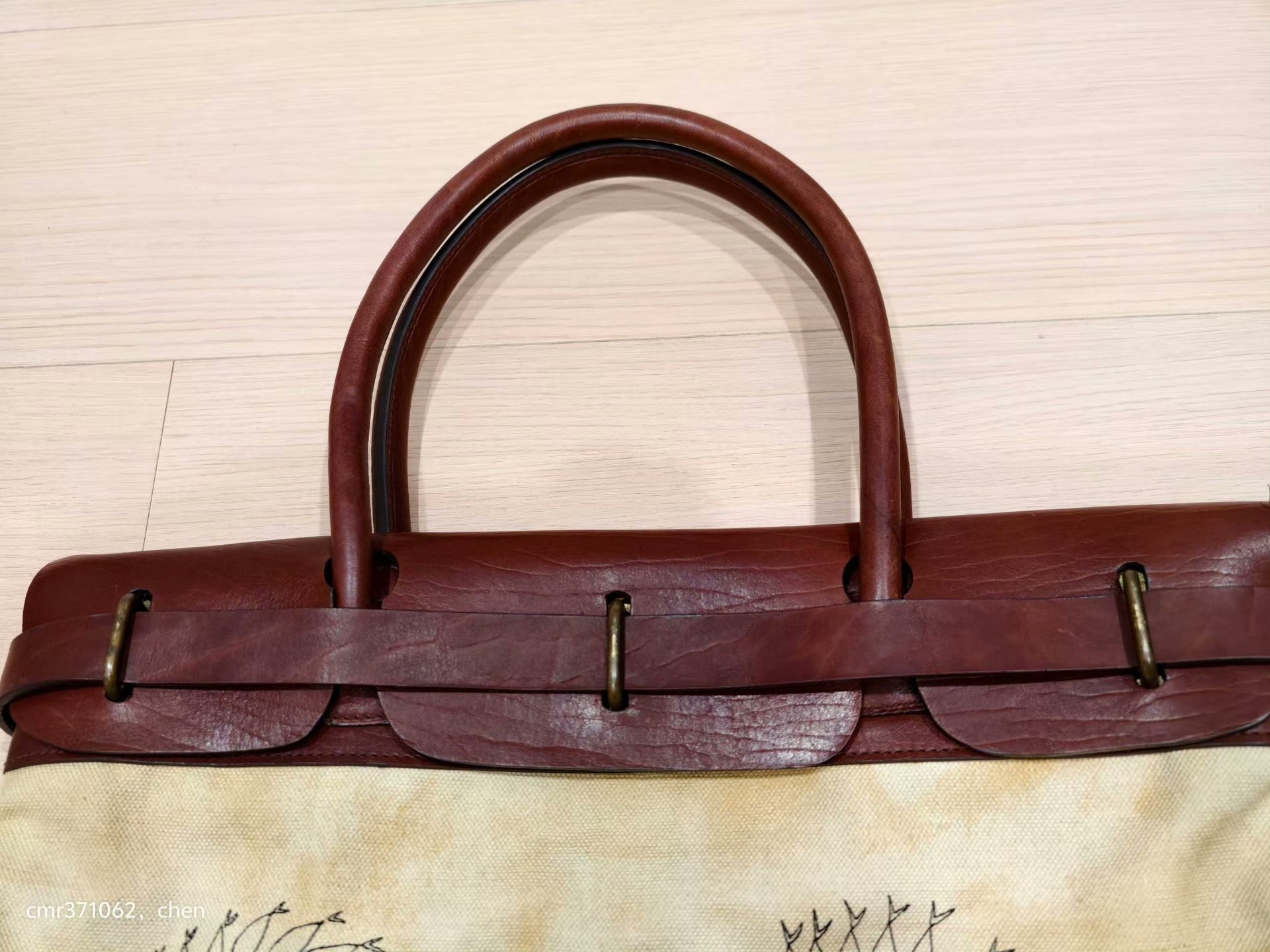 VISVIM 15AW MAIL SATCHEL CANVAS FR (S) — label
