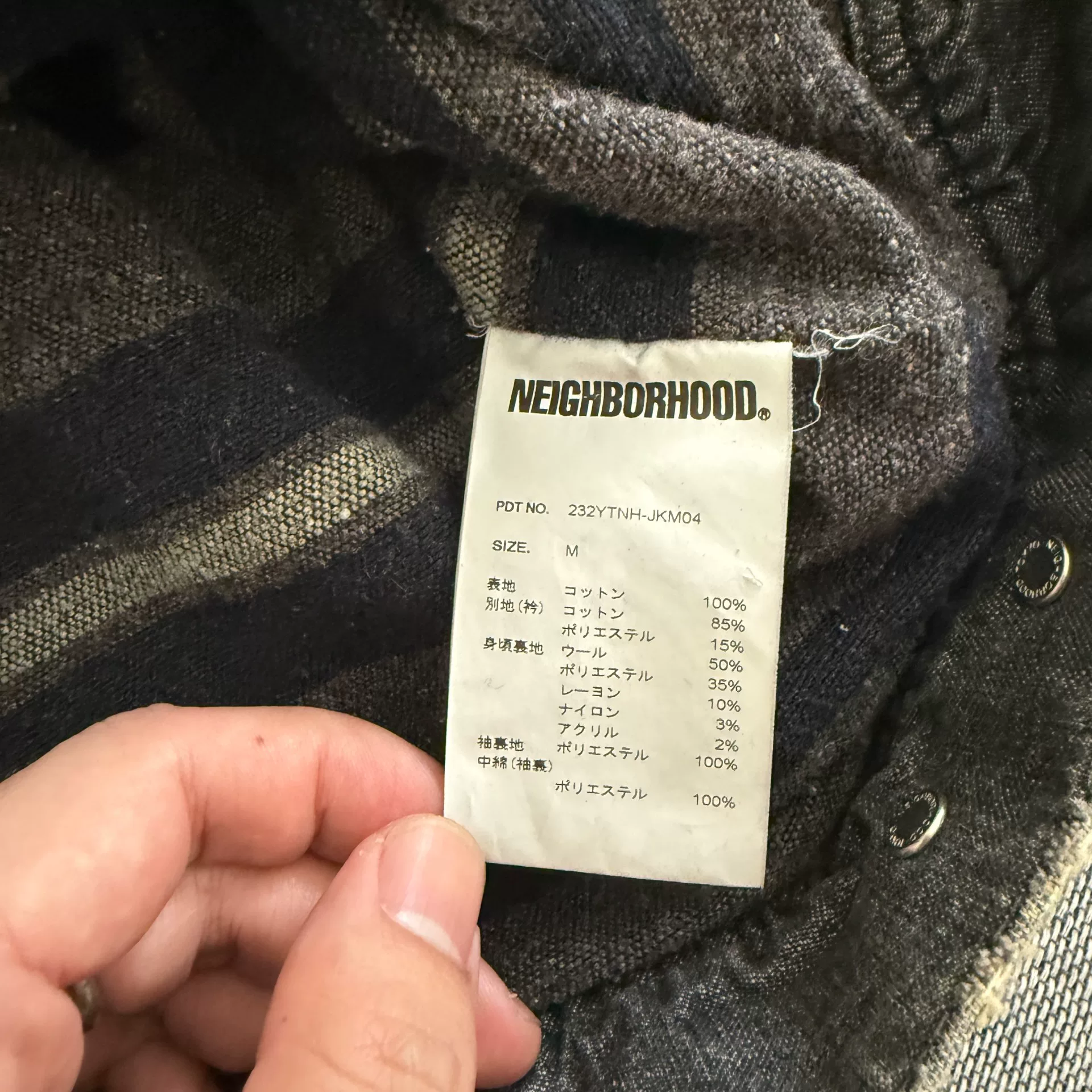 Neighborhood 23AW Savage Denim Jacket — label