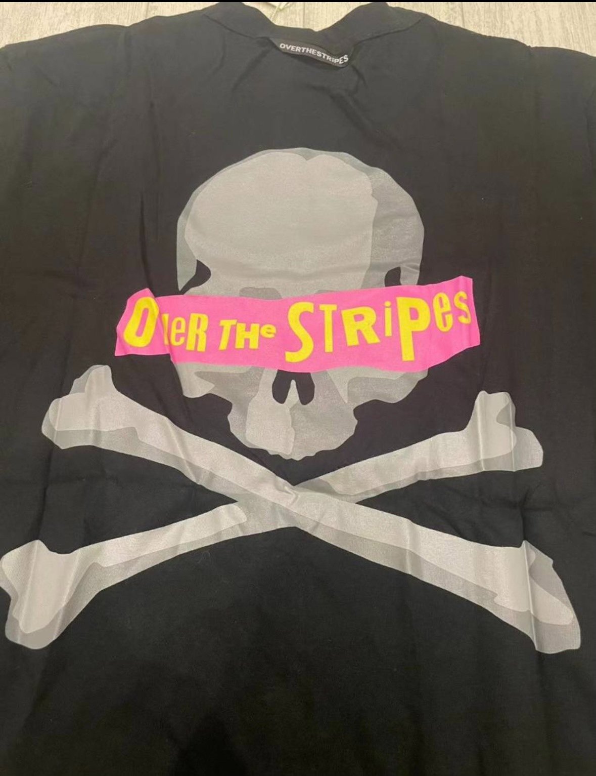 mastermind japan x Over the Stripes tee — back