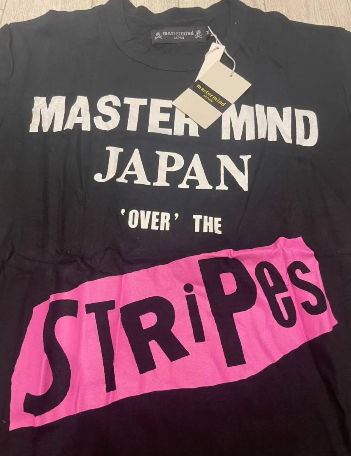 mastermind japan x Over the Stripes tee — front