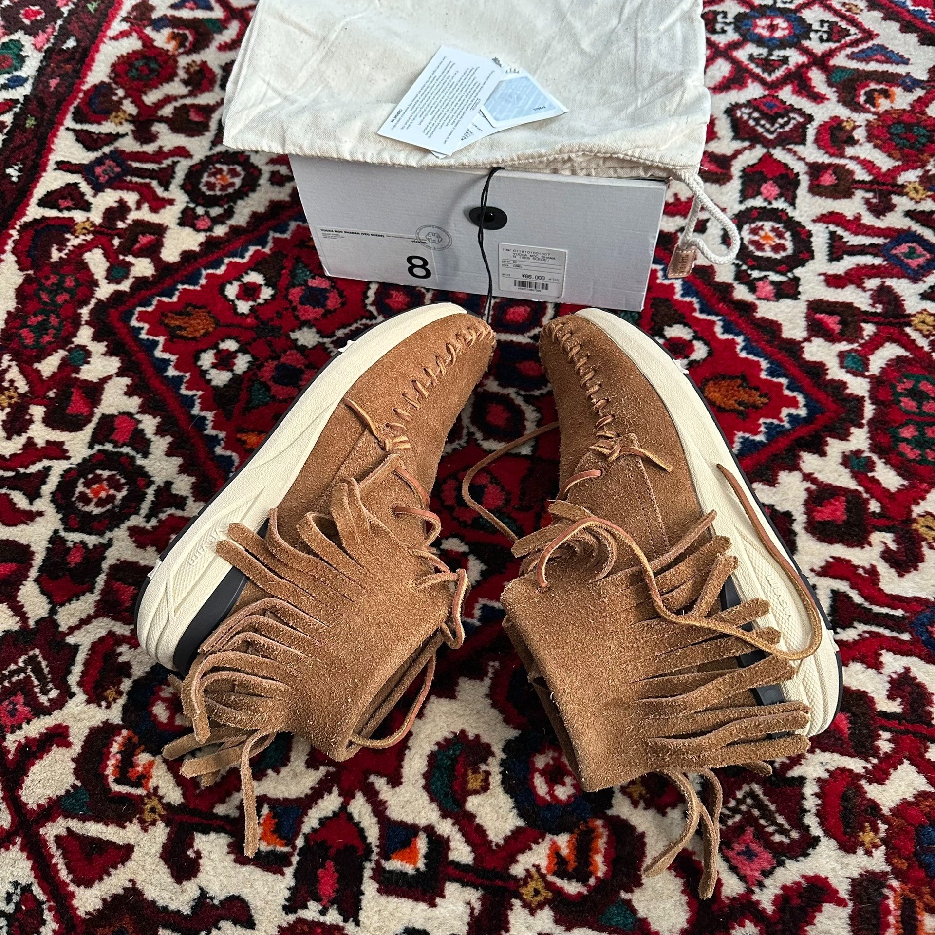 VISVIM 18SS YUCCA MOC SHAMAN SUEDE — label