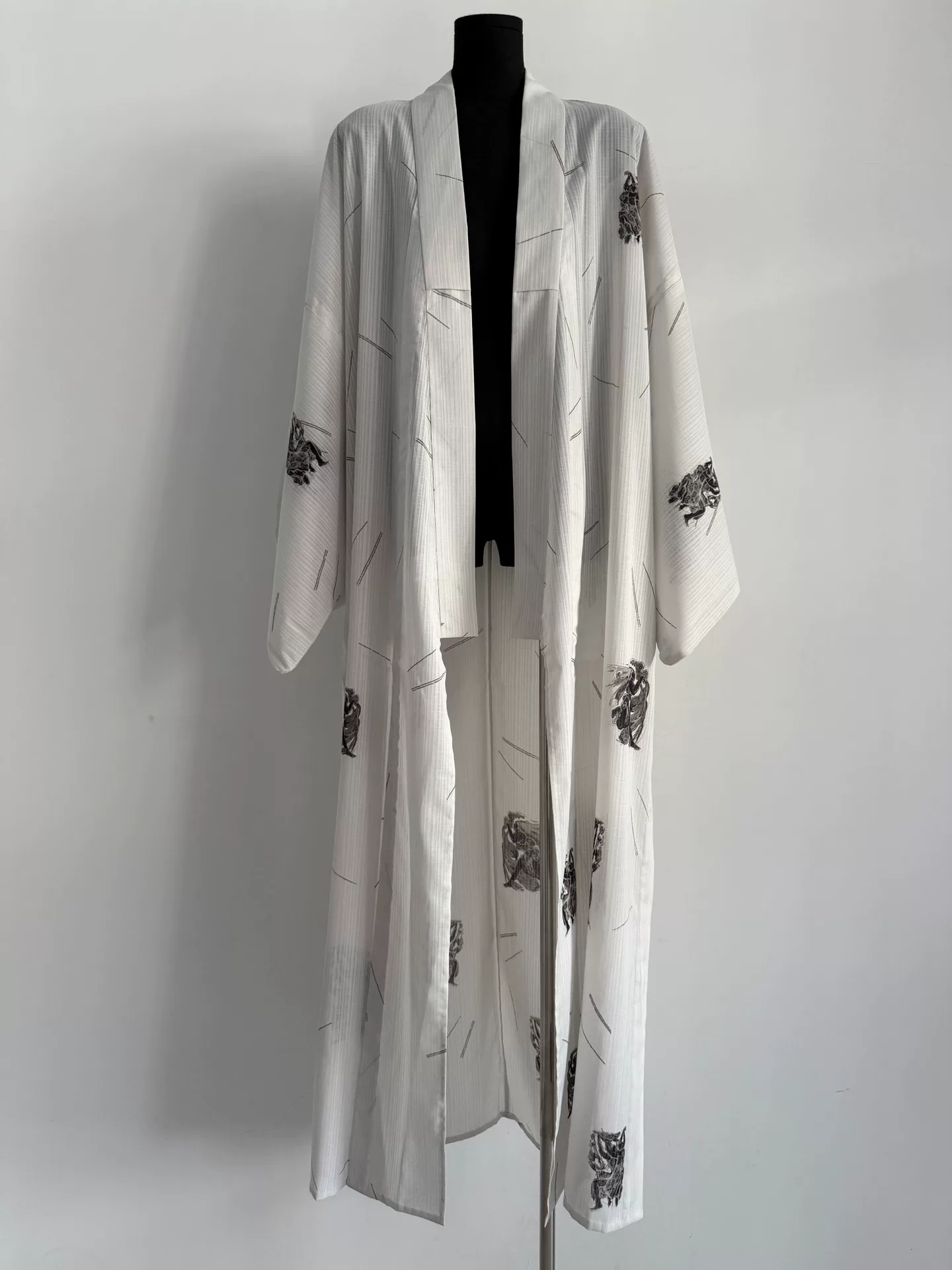 Jean Paul Gaultier Kimono Demon Print Robe — front