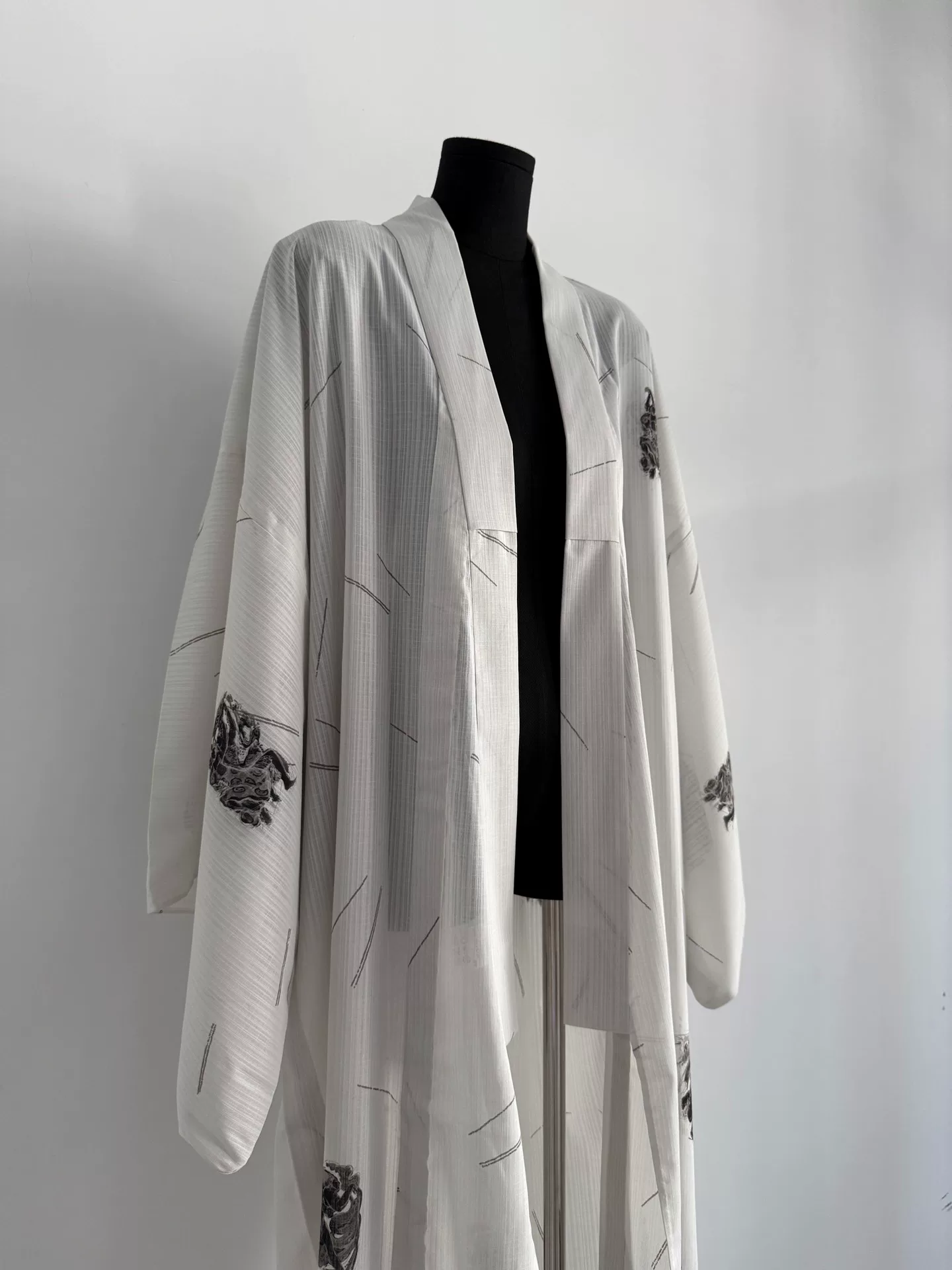 Jean Paul Gaultier Kimono Demon Print Robe — back