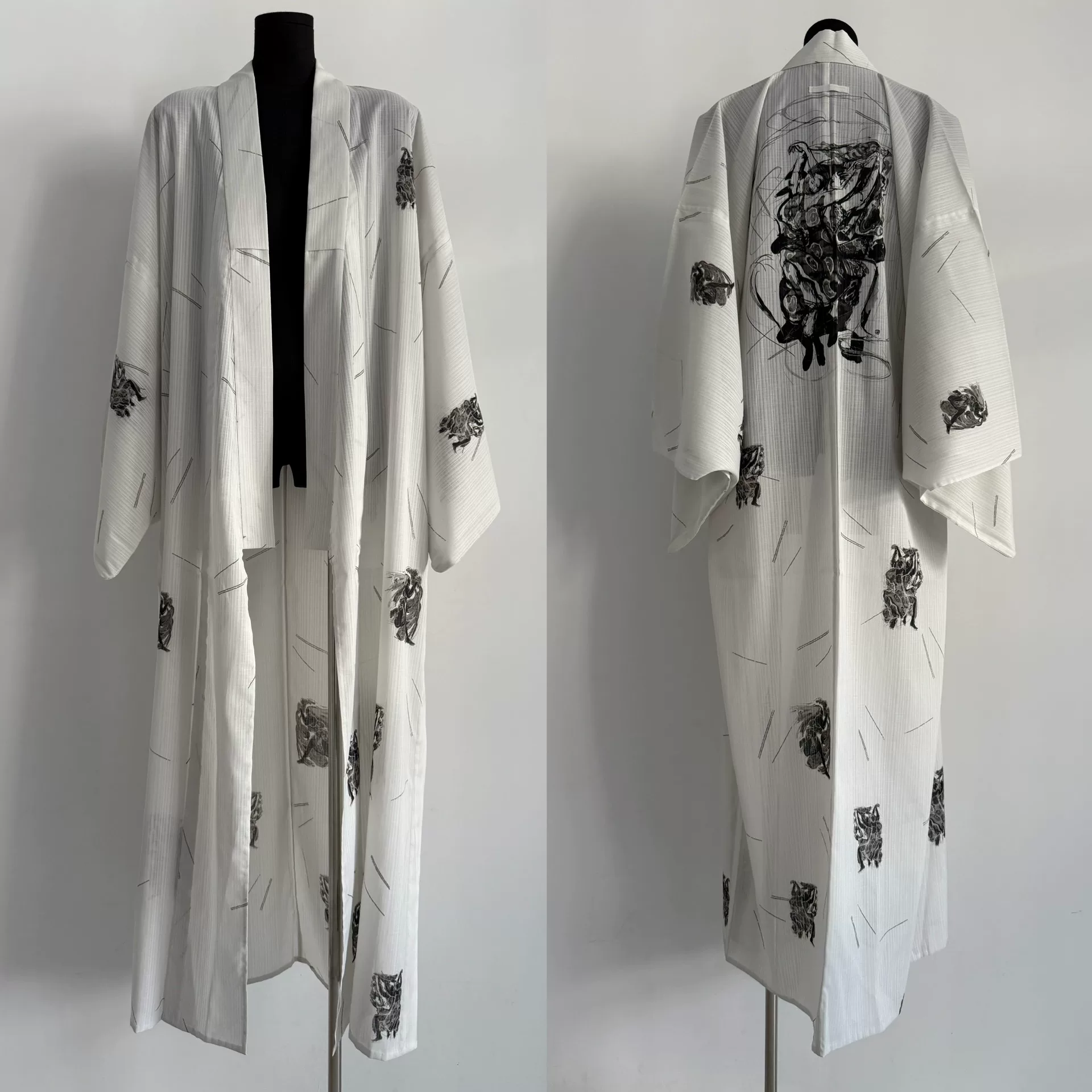 Jean Paul Gaultier Kimono Demon Print Robe