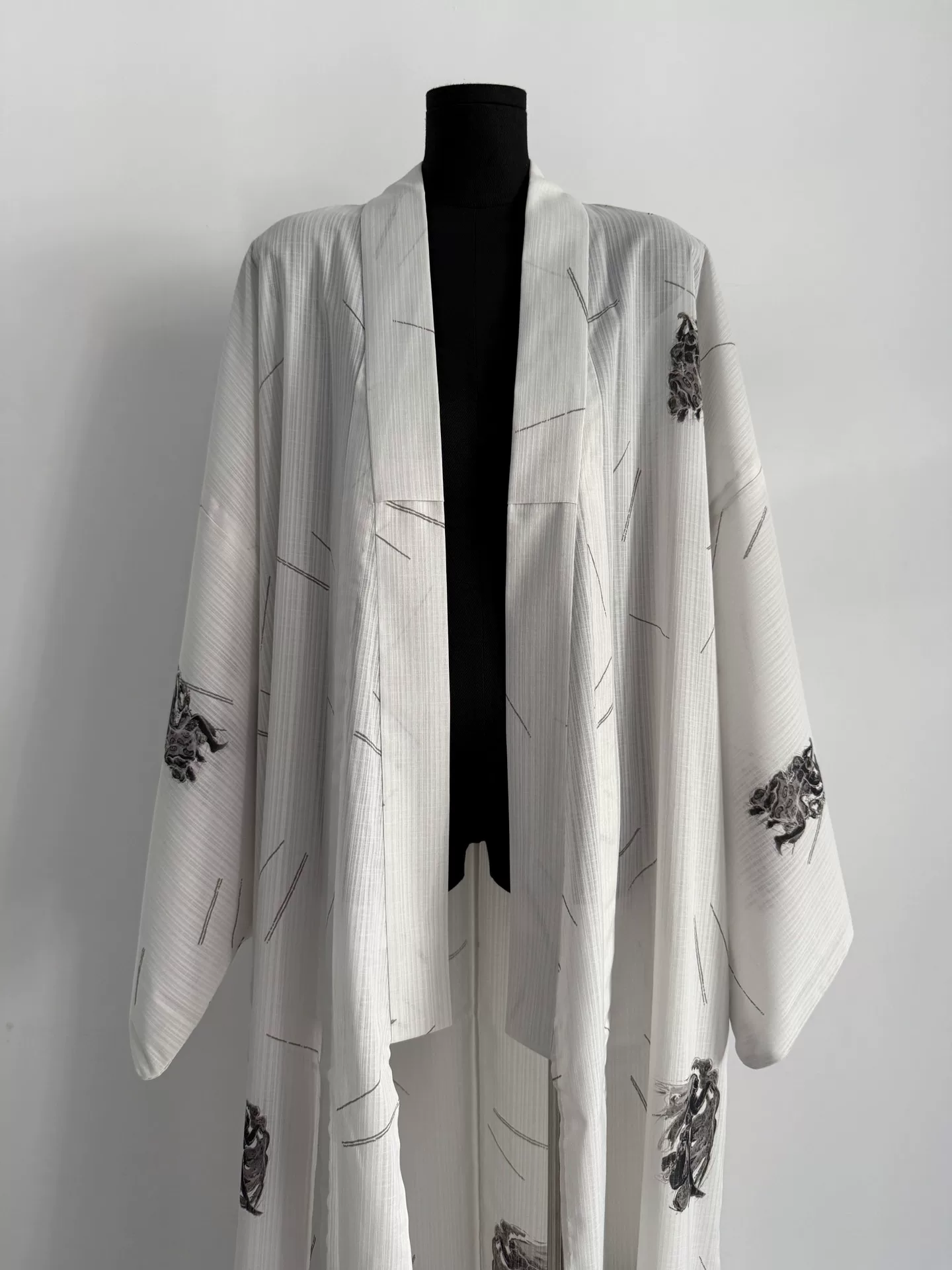 Jean Paul Gaultier Kimono Demon Print Robe — detail