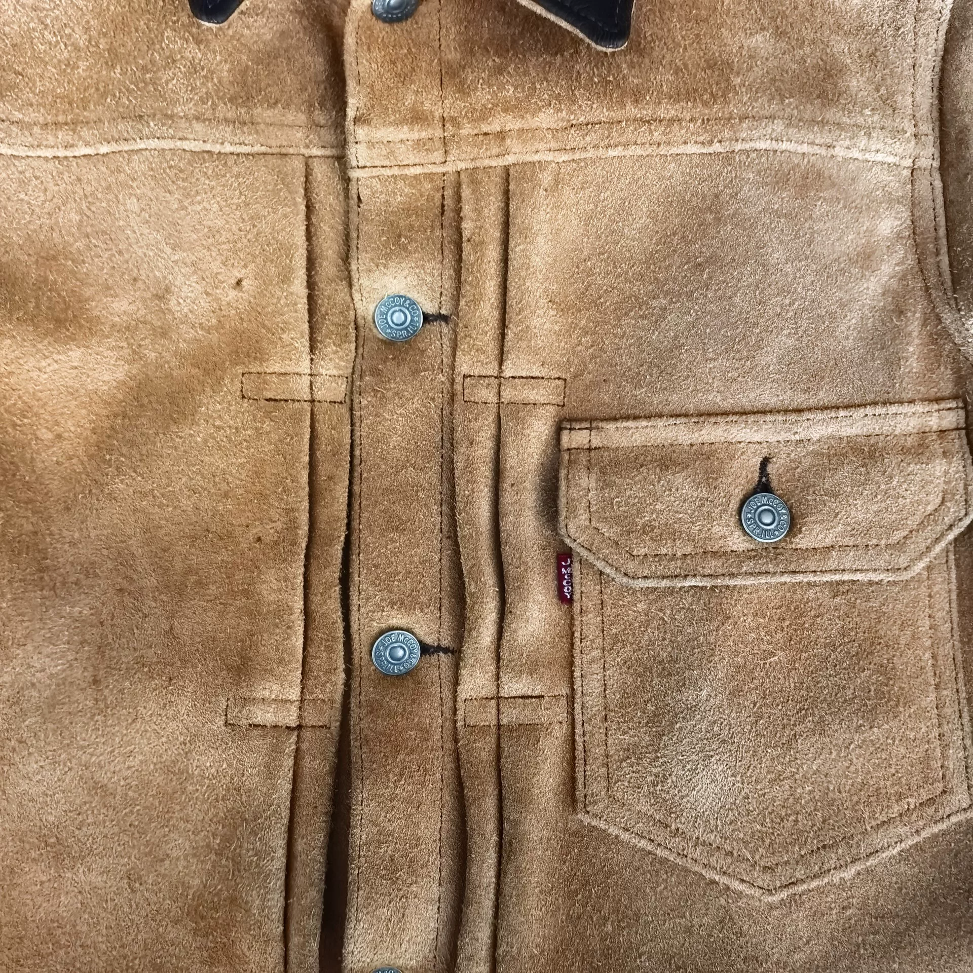 The Real Mccoys Joe Mccoy Type1 Suede Jacket — back