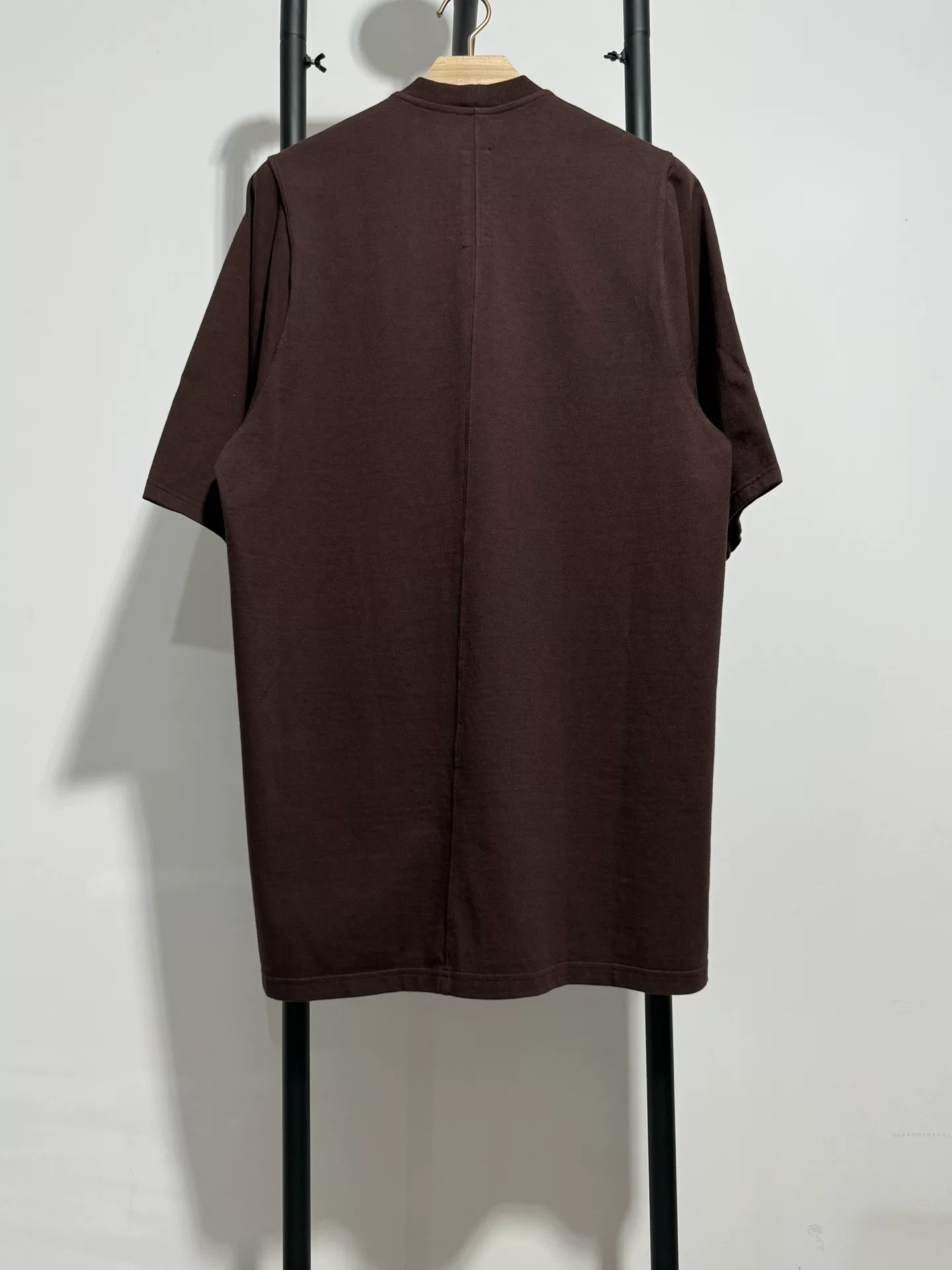 Rick Owens Oversized Brown Short Sleeve T-shirt — front