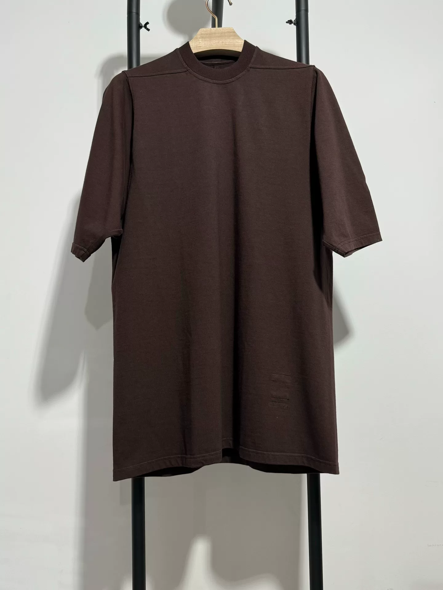 Rick Owens Oversized Brown Short Sleeve T-shirt