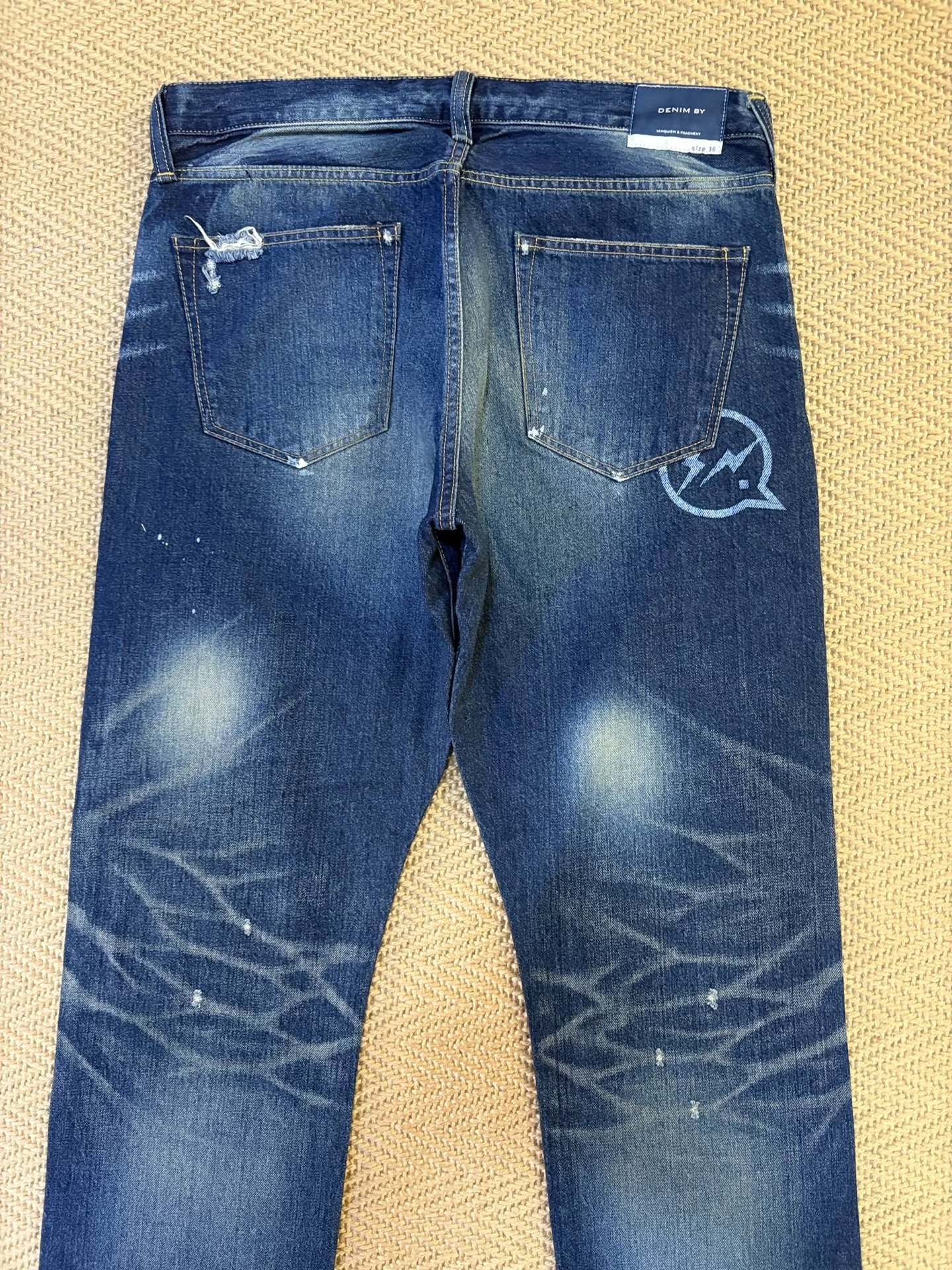 Vanquish Fragment Denim Jeans — back