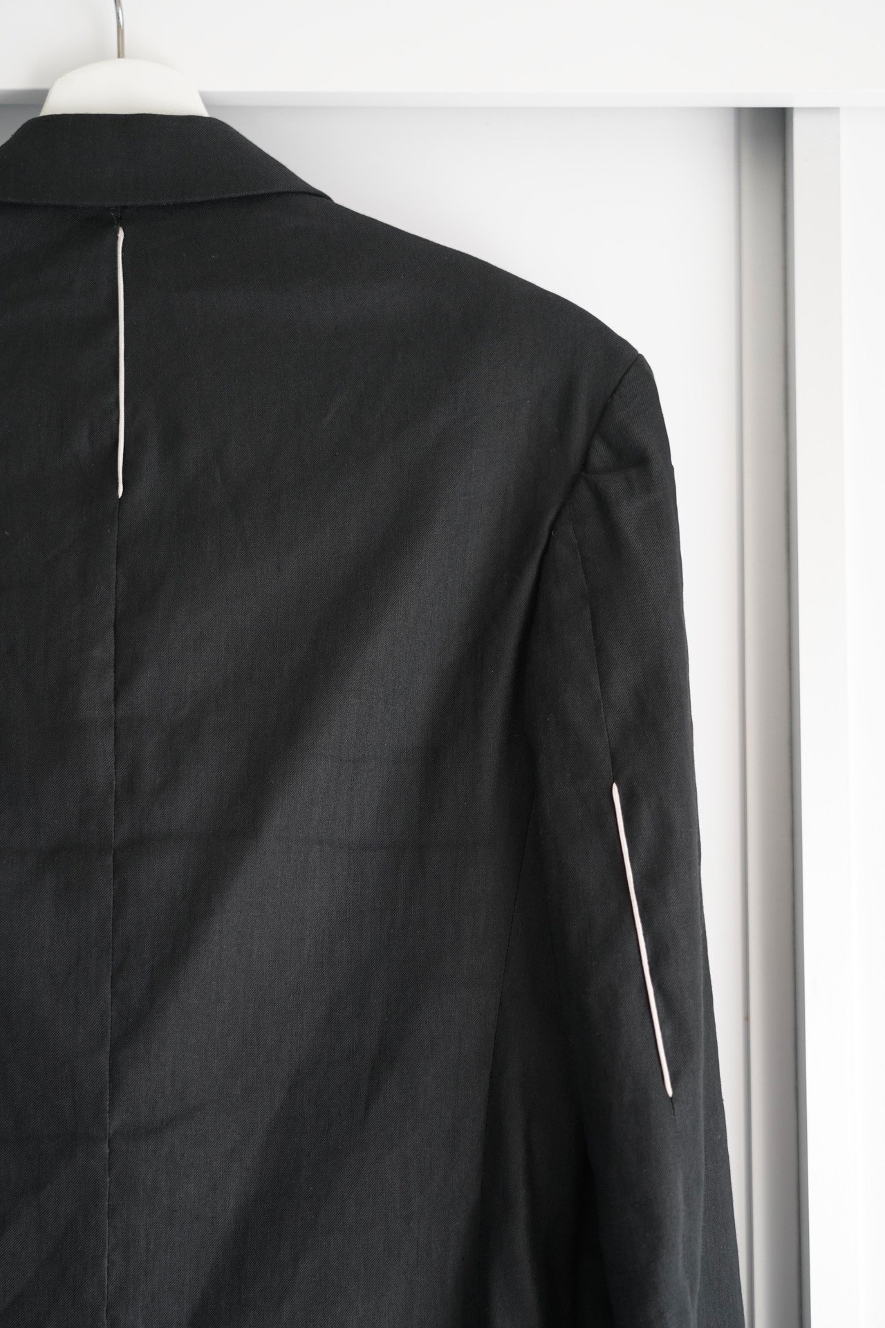 Yohji Yamamoto 2016 SS Agent White Stripe Blazer — label