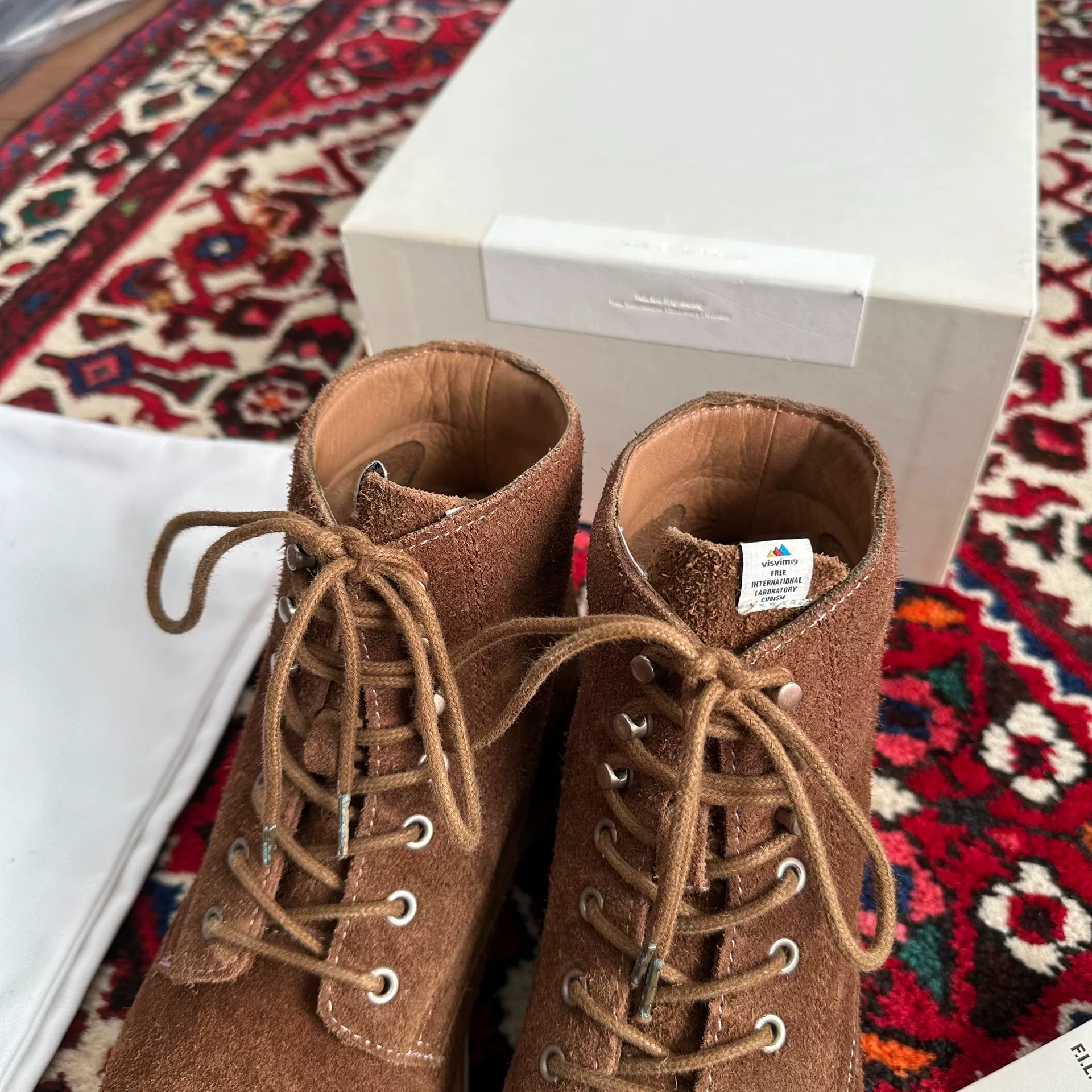 visvim 10AW Virgil Suede Boots — label