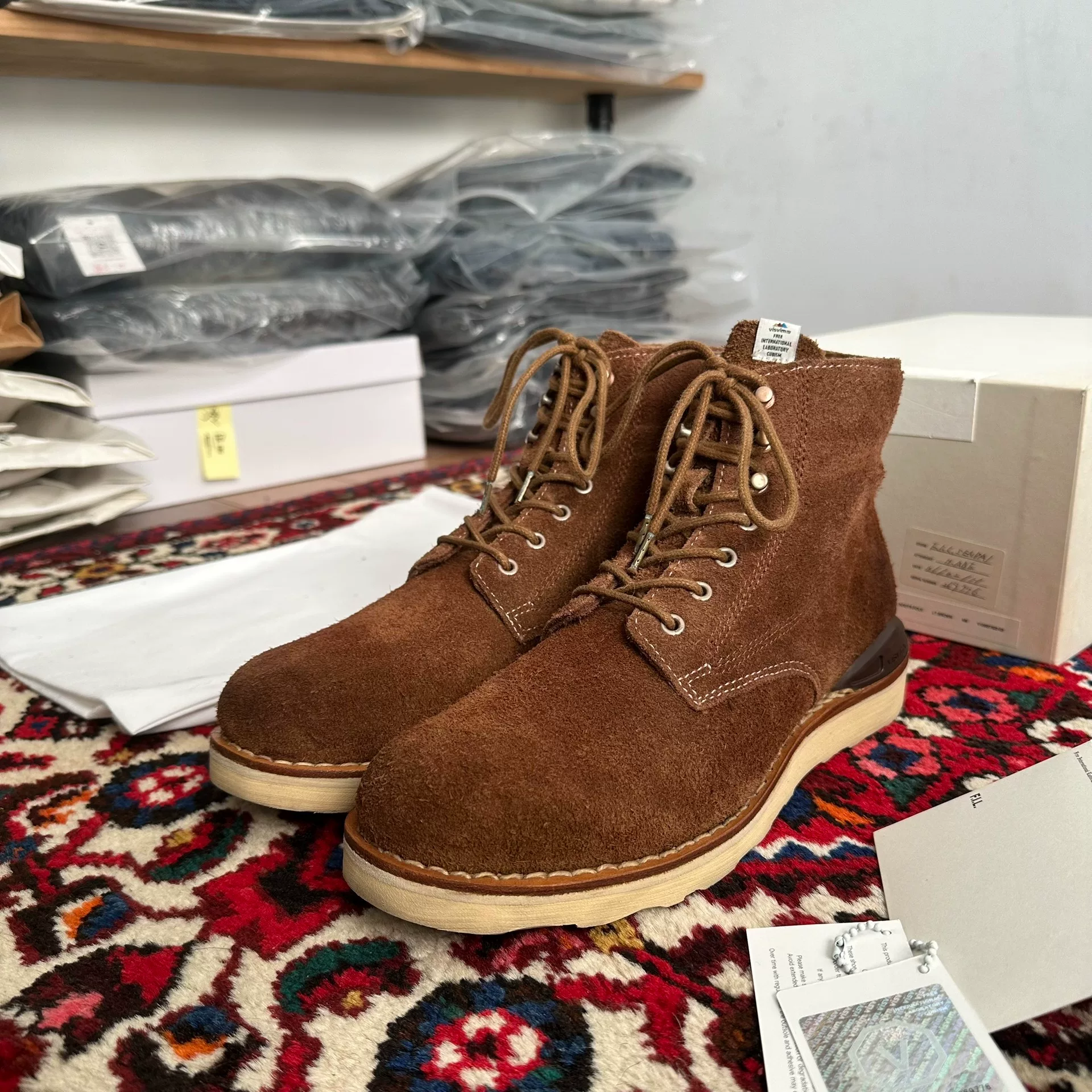 visvim 10AW Virgil Suede Boots — detail
