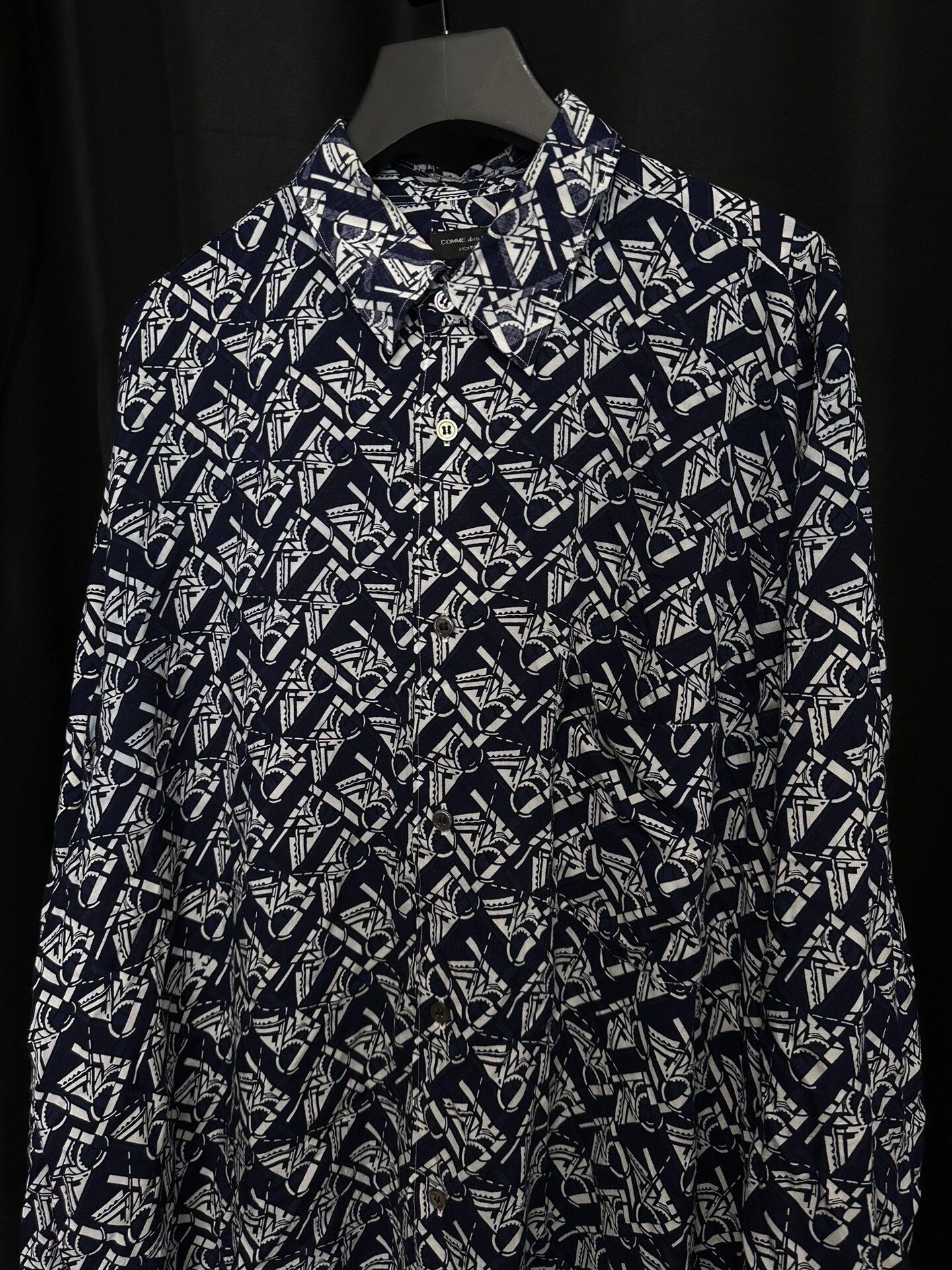 Comme des Garçons 95SS Graphic Runway Shirt — detail