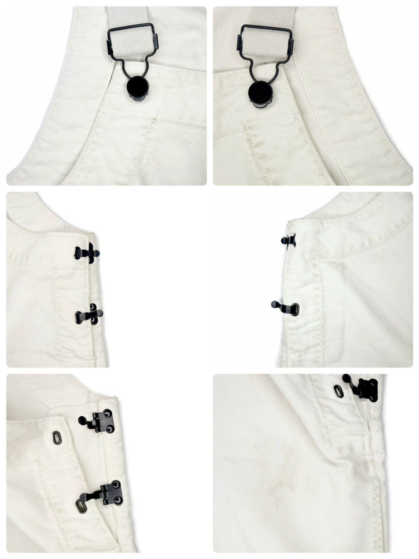 Visvim 22ss G.Cords Off-White Overalls — detail