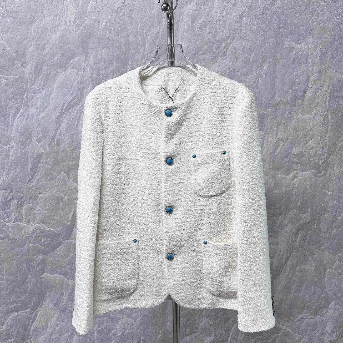 Louis Vuitton FW24 Collarless Coat
