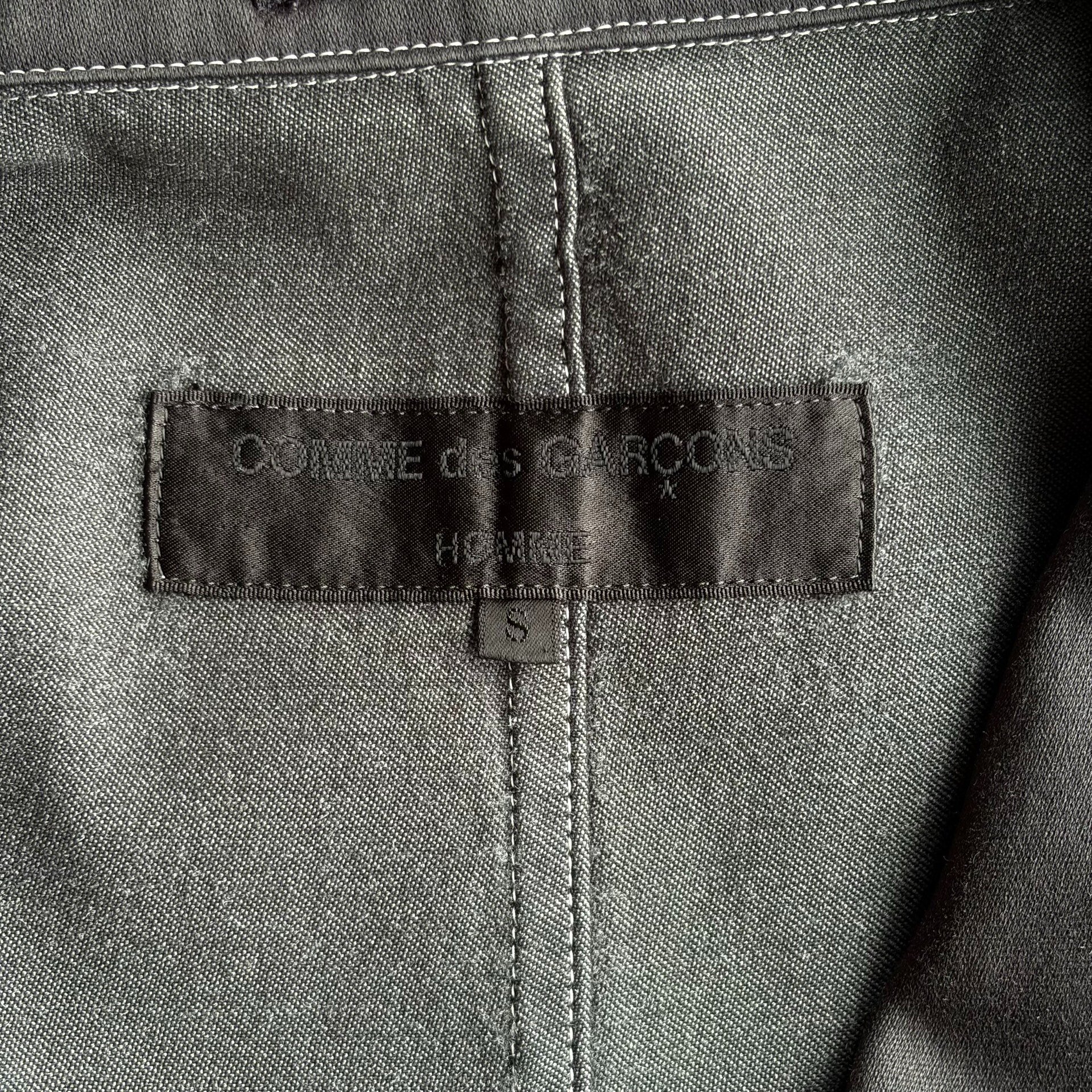Comme des Garçons 02AW Topstitch Blazer — label