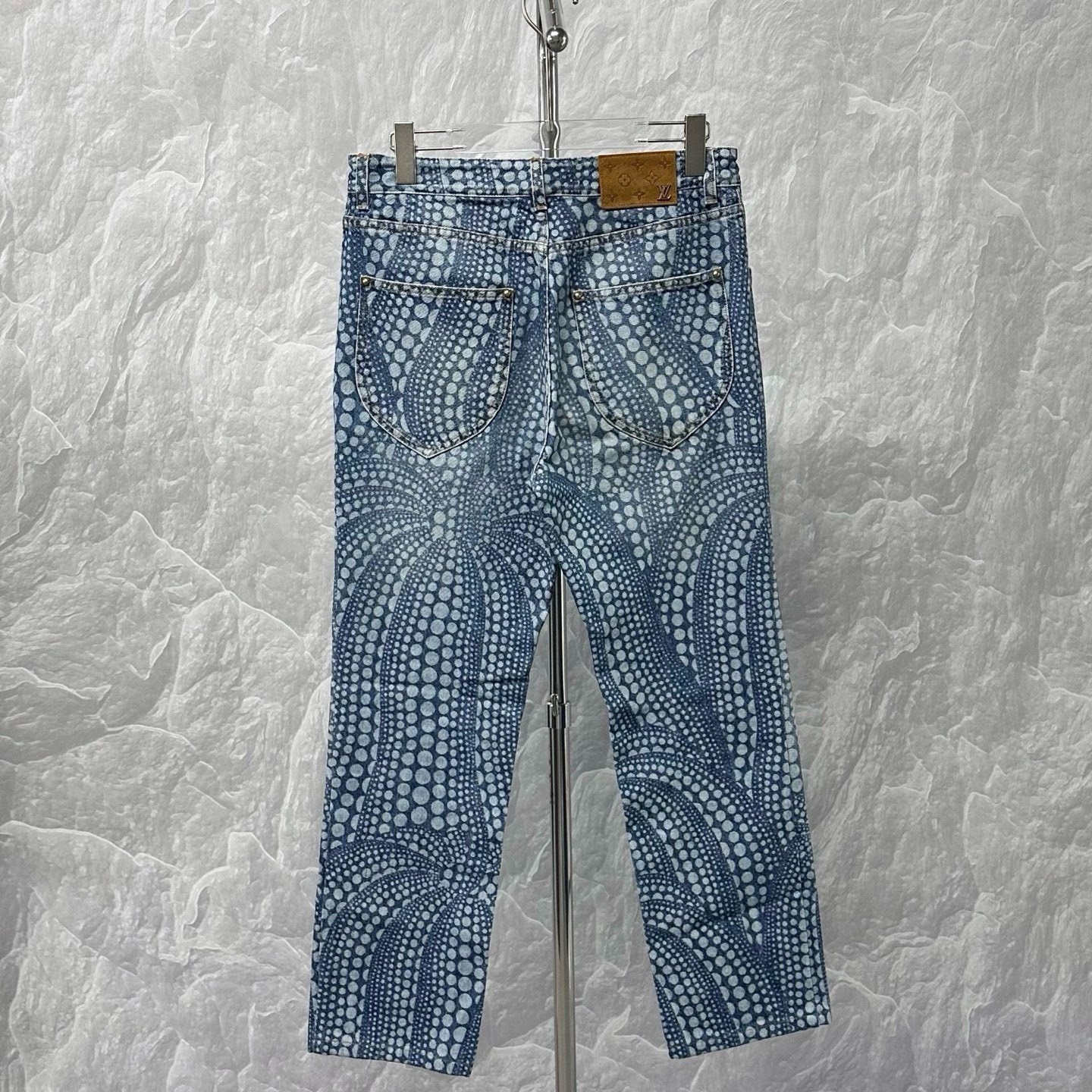 Louis Vuitton Yayoi Kusama Polka Dot Denim Pants — back