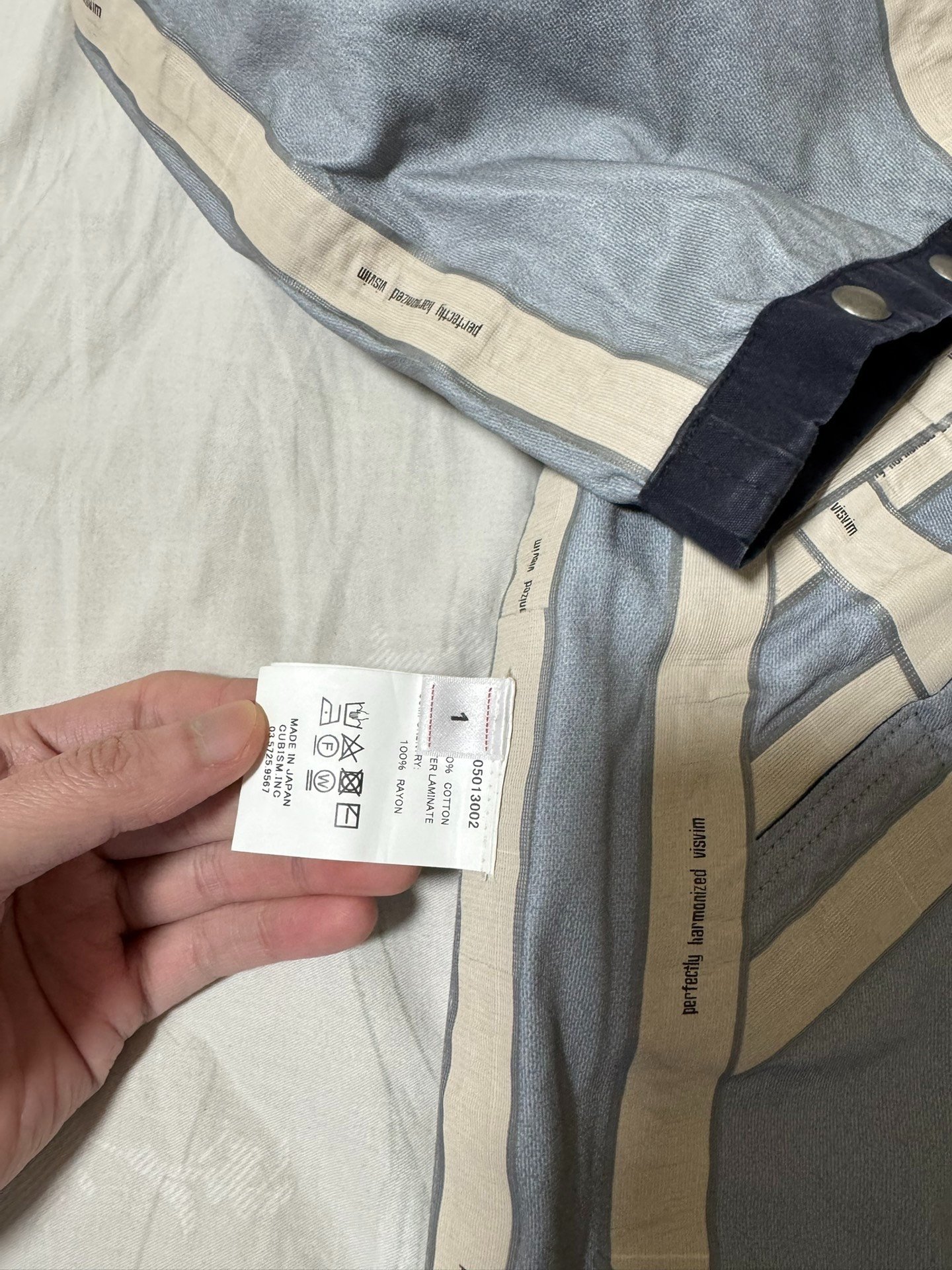 visvim 24SS Chinook Poncho 3L — label