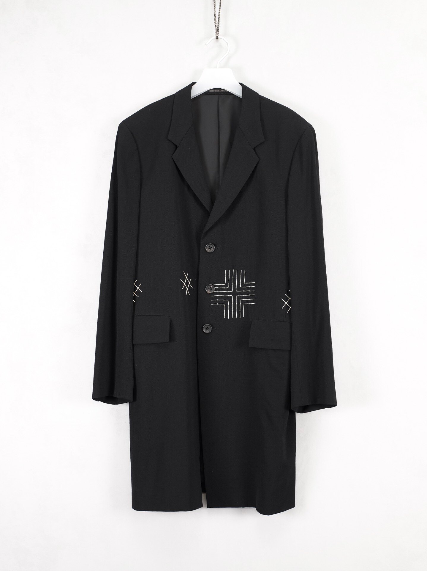 Yohji Yamamoto 95SS Geometric Sashiko Coat