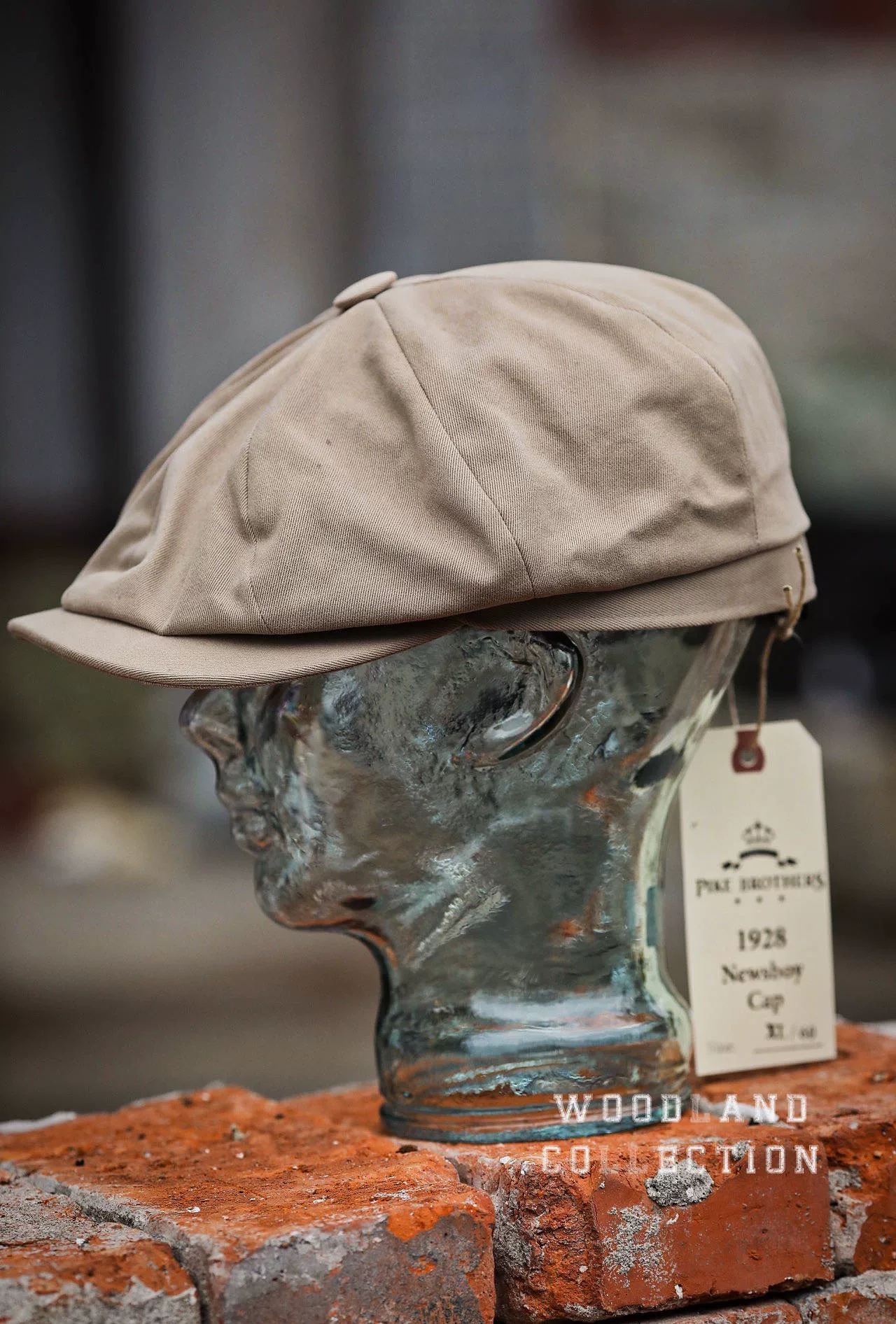 Pike Brothers 1928 Men's Cotton Canvas Newsboy Cap — front