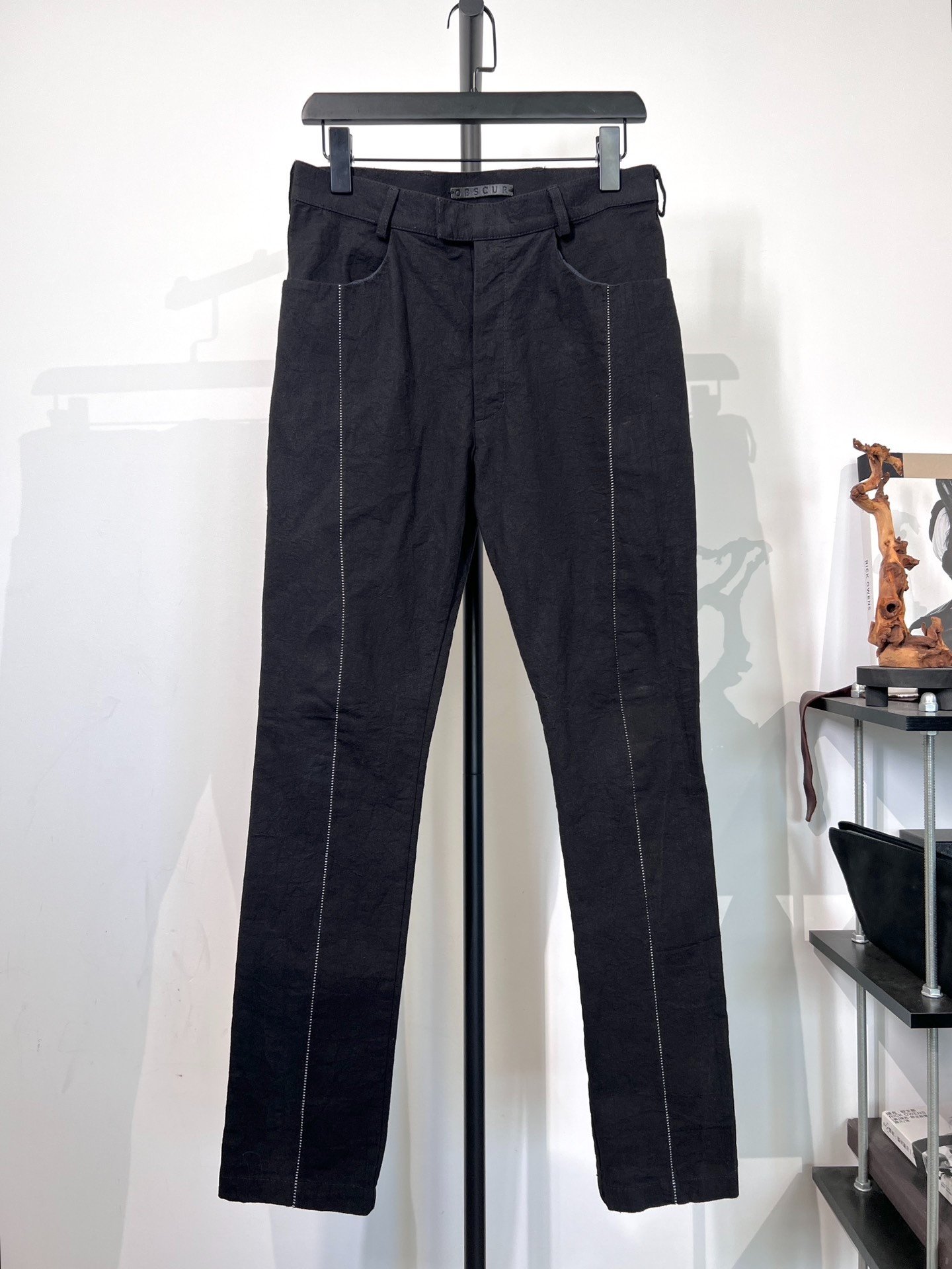 Obscur Avant-Garde Dark Straight-Leg Pants