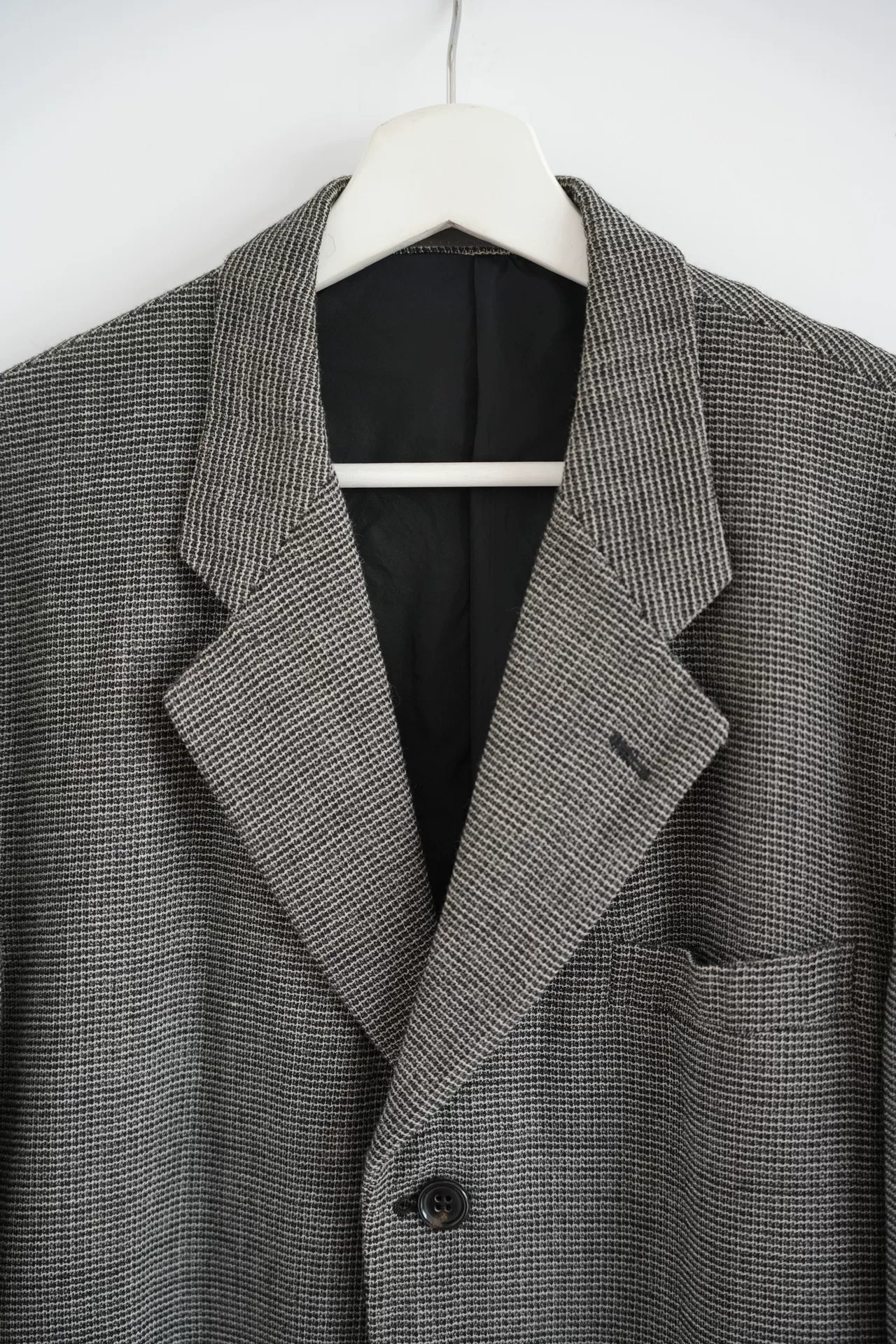 Comme des Garçons 99SS Waffle Gray Suit — detail