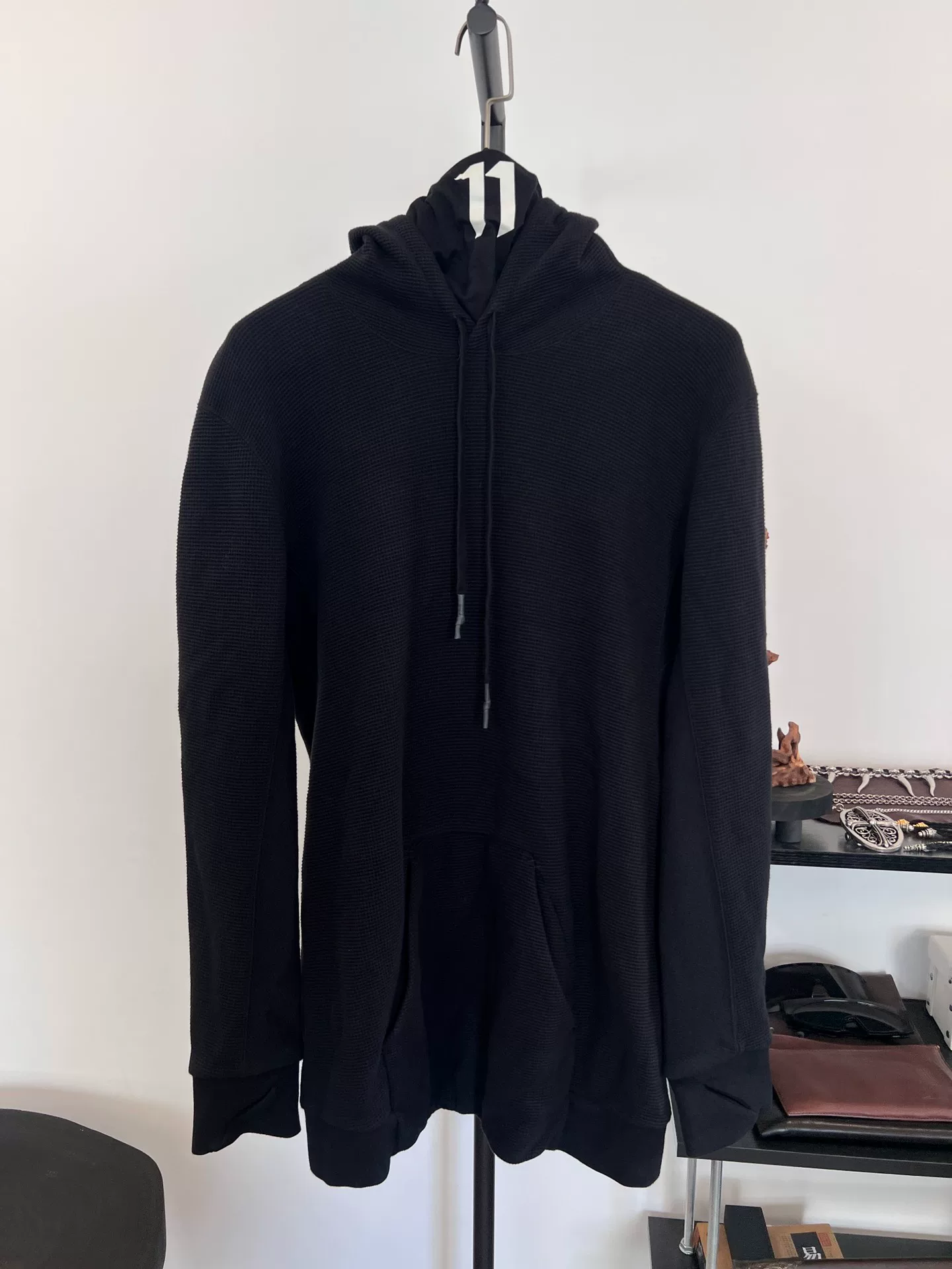 Boris Bidjan Saberi 11by BBS Fist Graphic Hoodie — front