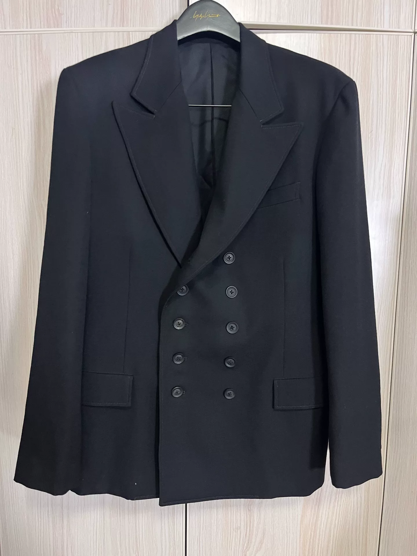 Yohji Yamamoto 21AW Double-Breasted Blazer — back