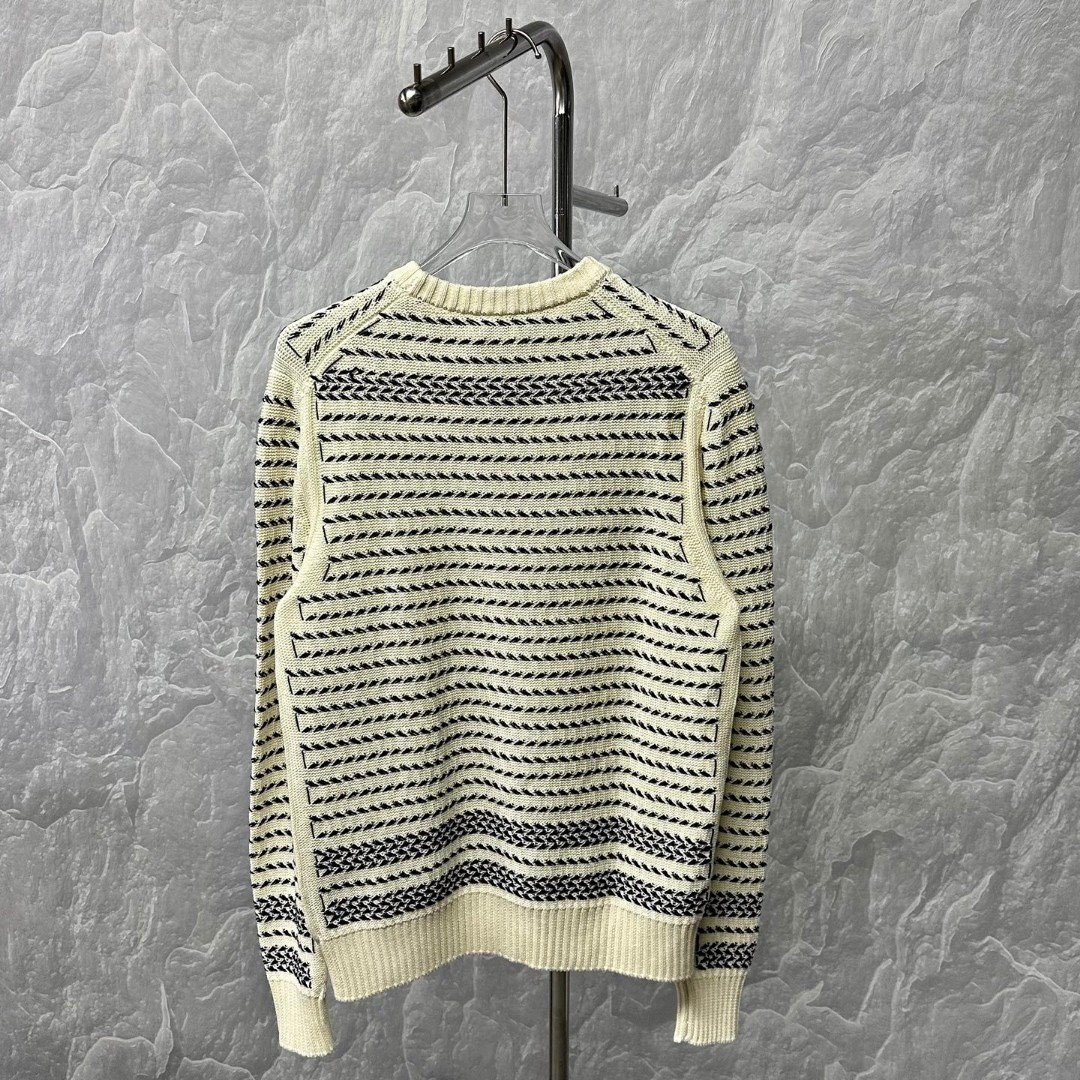 Dior Wheat Ear Knit Sweater — back