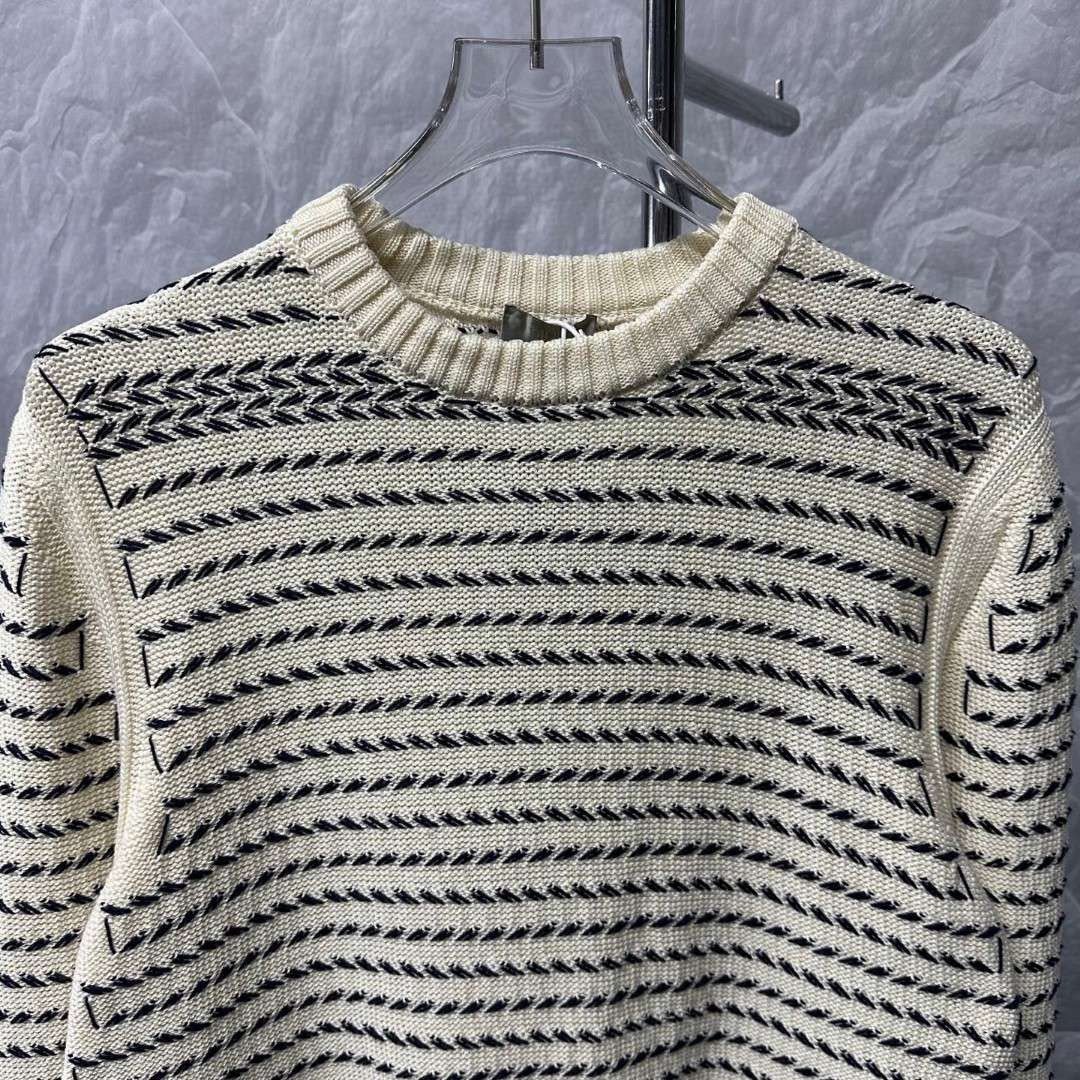 Dior Wheat Ear Knit Sweater — front