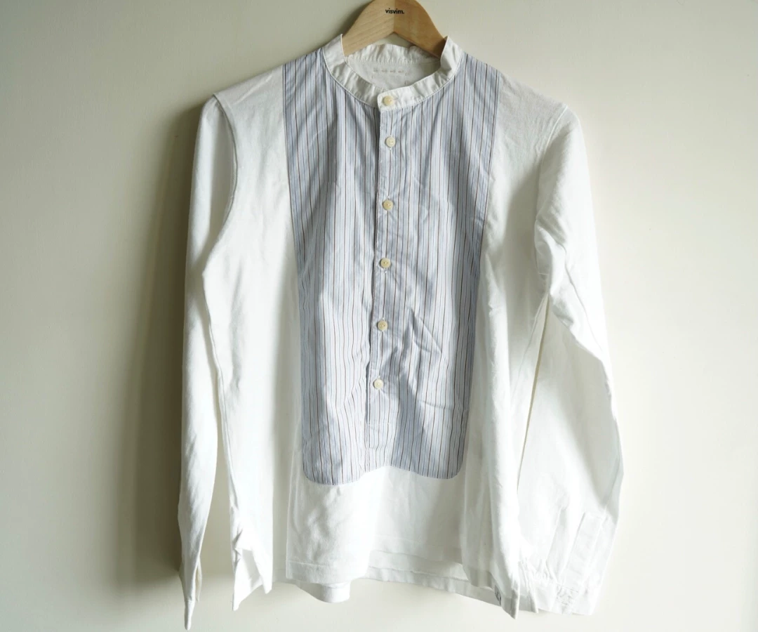 visvim Marcella Kurta Striped Long-Sleeve Shirt