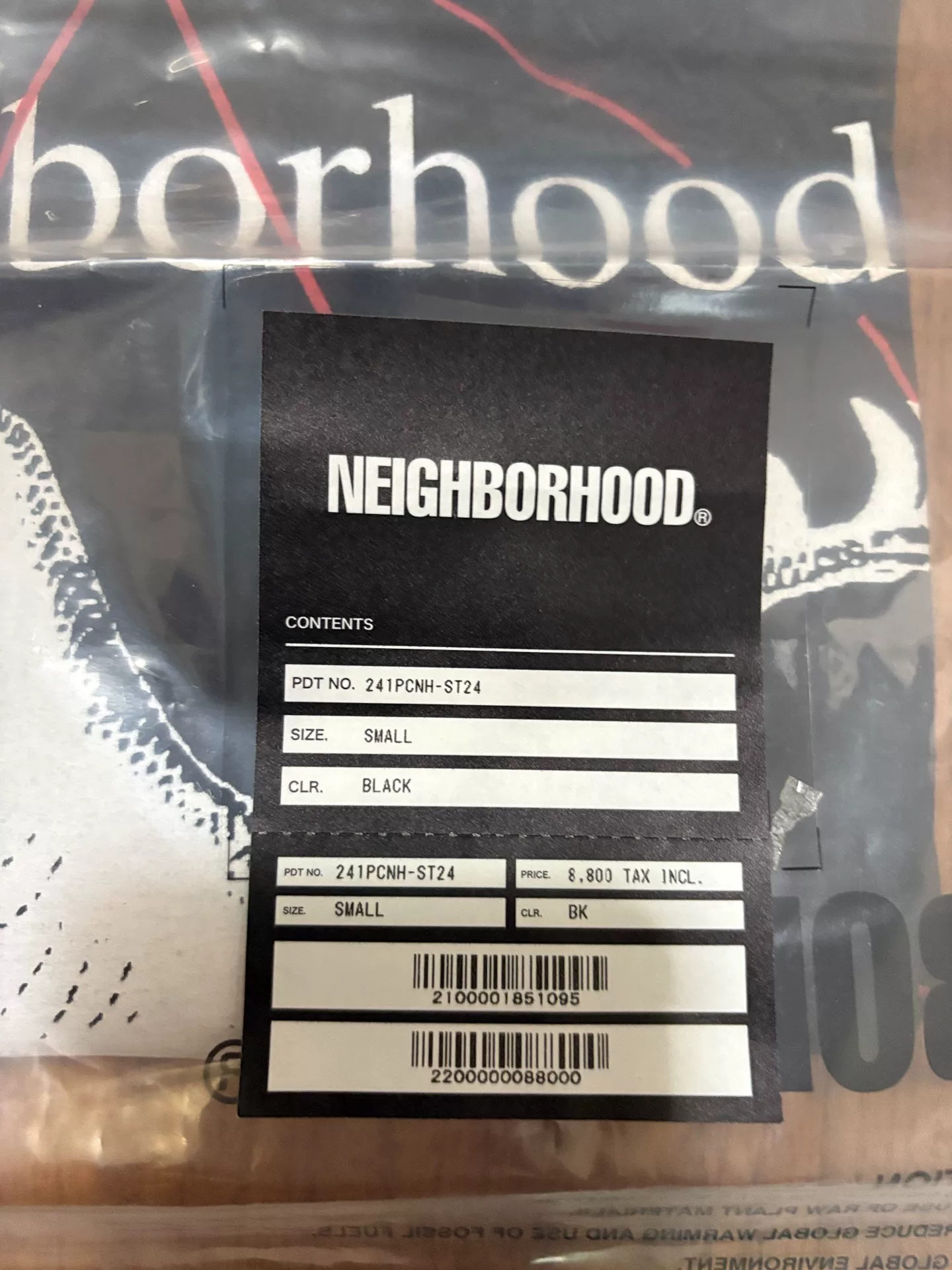 Neighborhood Eagle Short-Sleeve Tee — label
