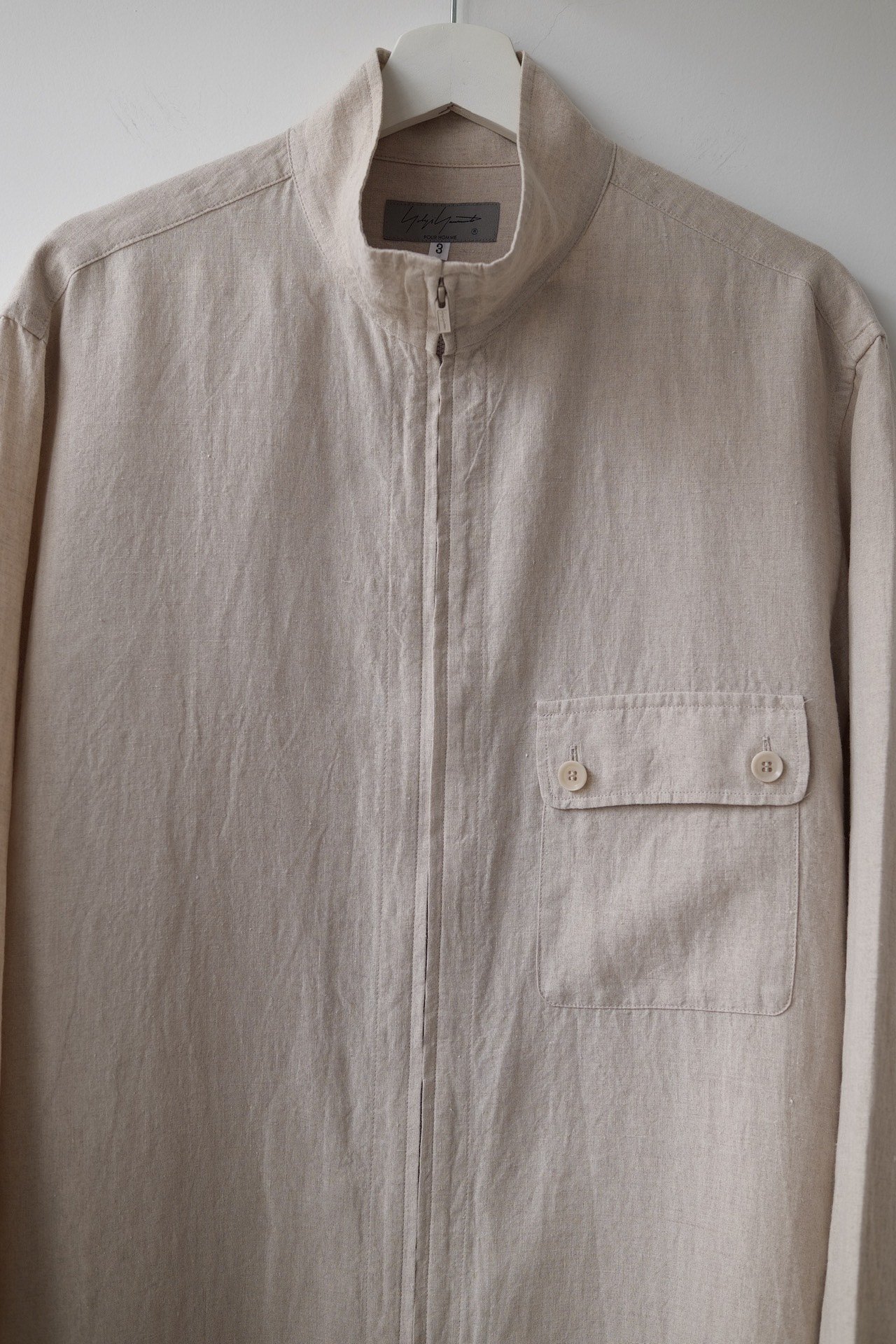 Yohji Yamamoto 22SS Linen Shirt — front