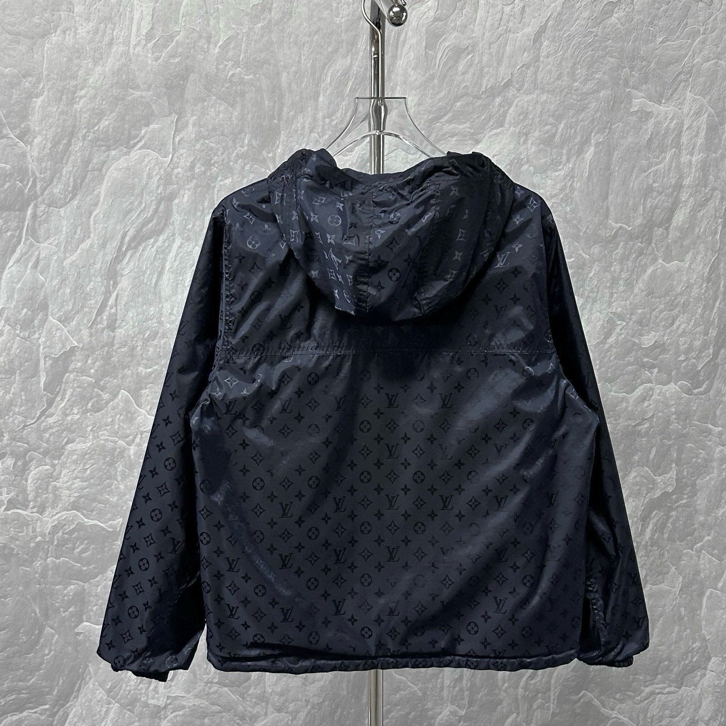 Louis Vuitton Reversible Monogram Pin Hooded Jacket — front
