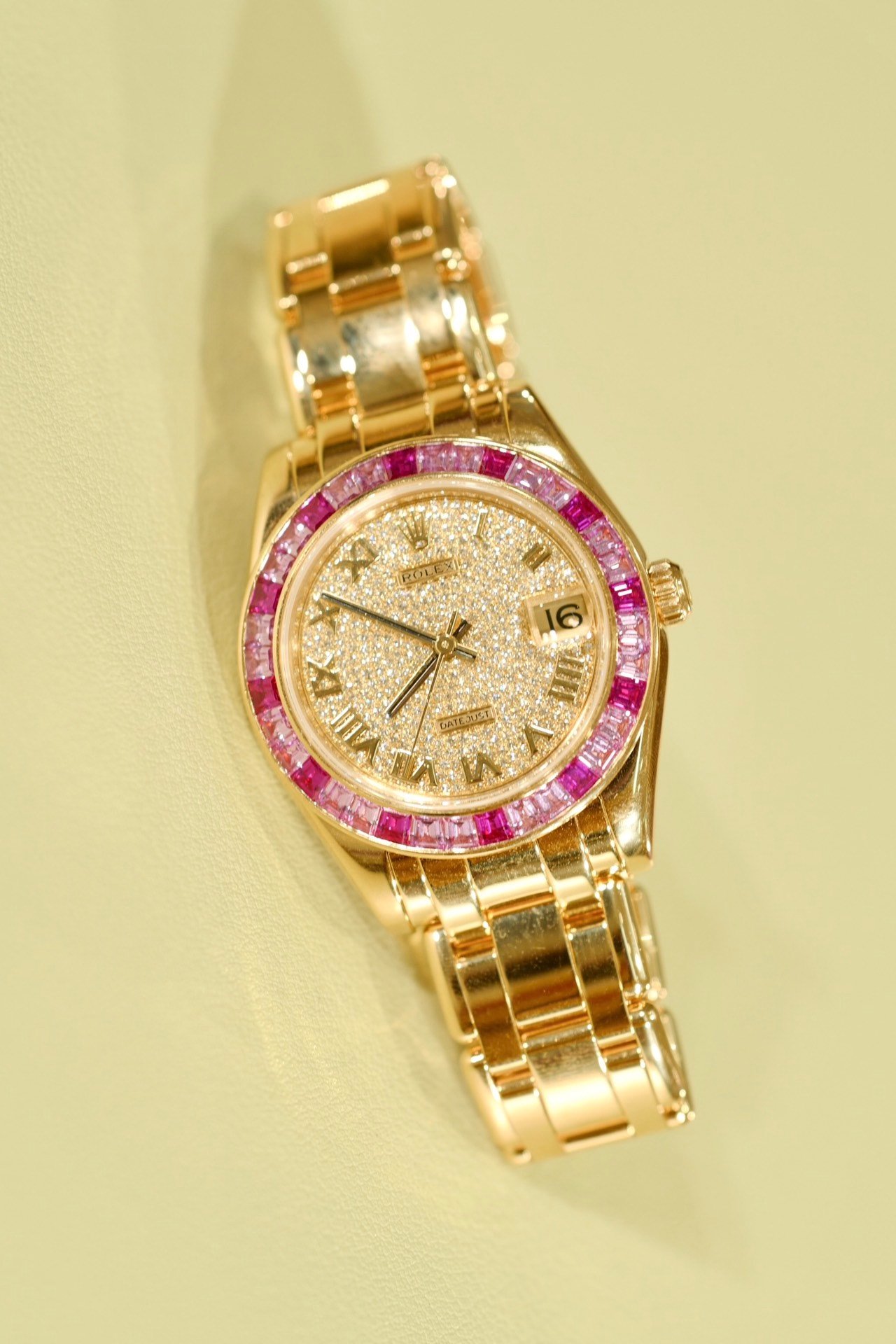 Rolex 81348 Pearlmaster Diamond Watch — front
