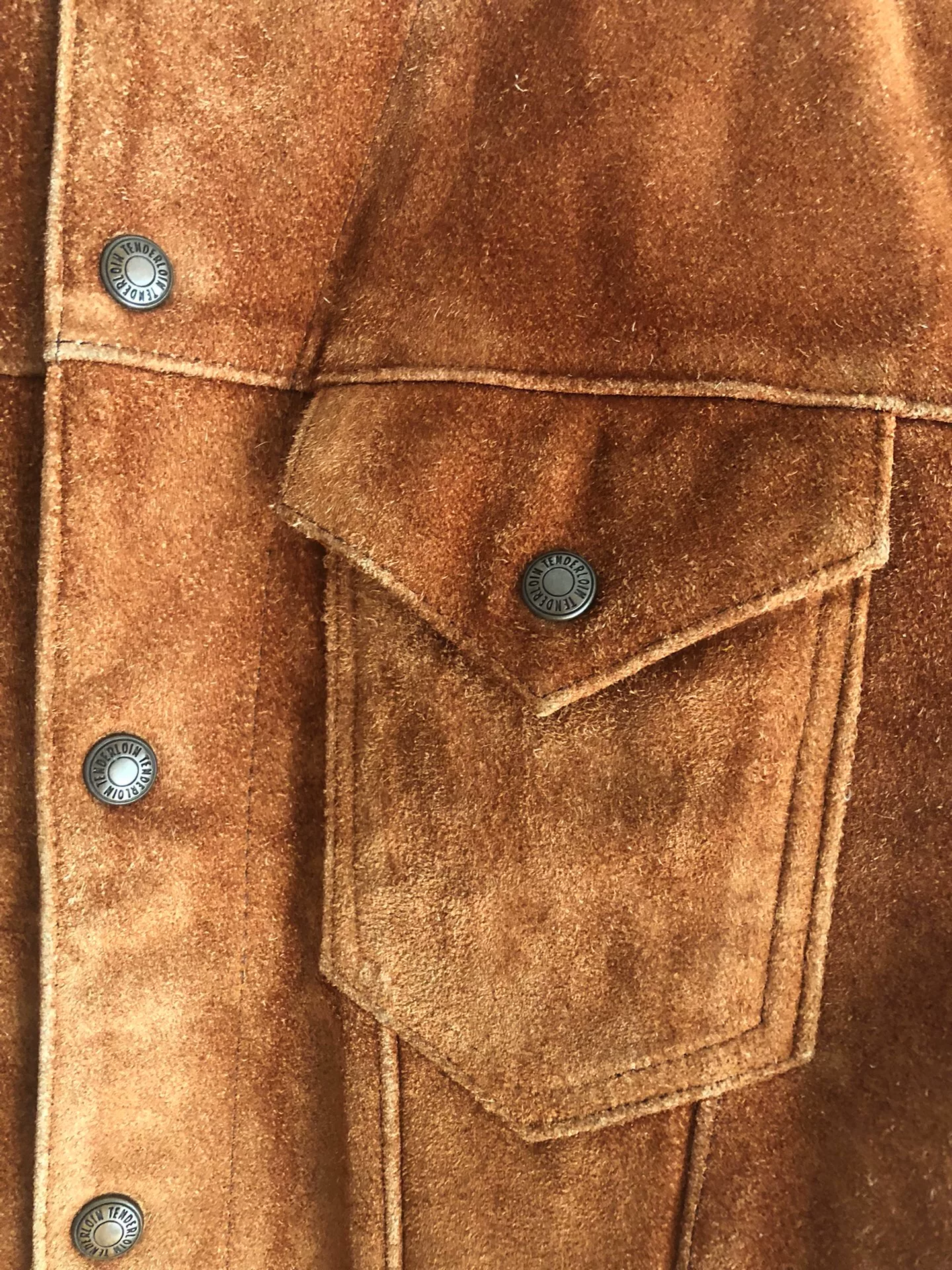 Tenderloin Suede Leather Jacket — back