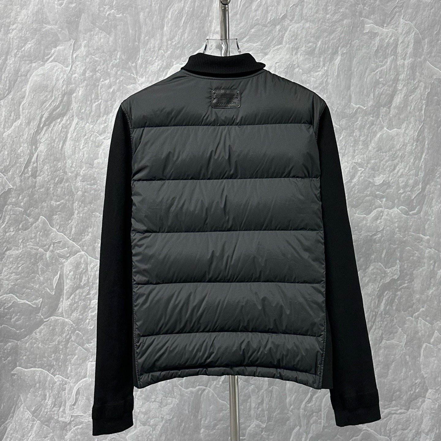 Louis Vuitton Spliced Knit Down Jacket — back