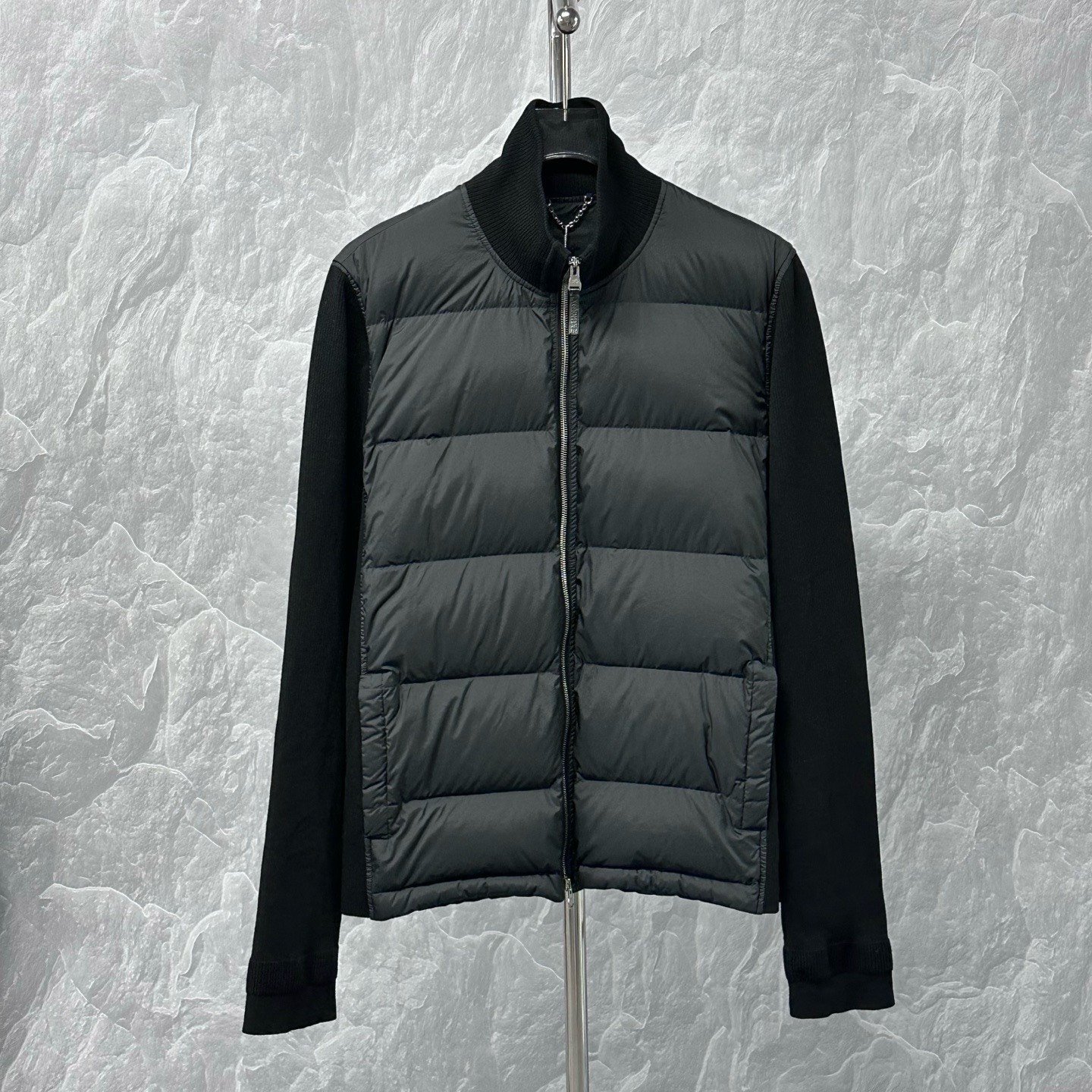 Louis Vuitton Spliced Knit Down Jacket