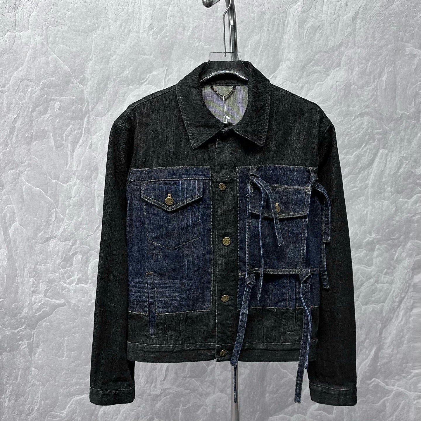Louis Vuitton Bow Color Block Denim Jacket