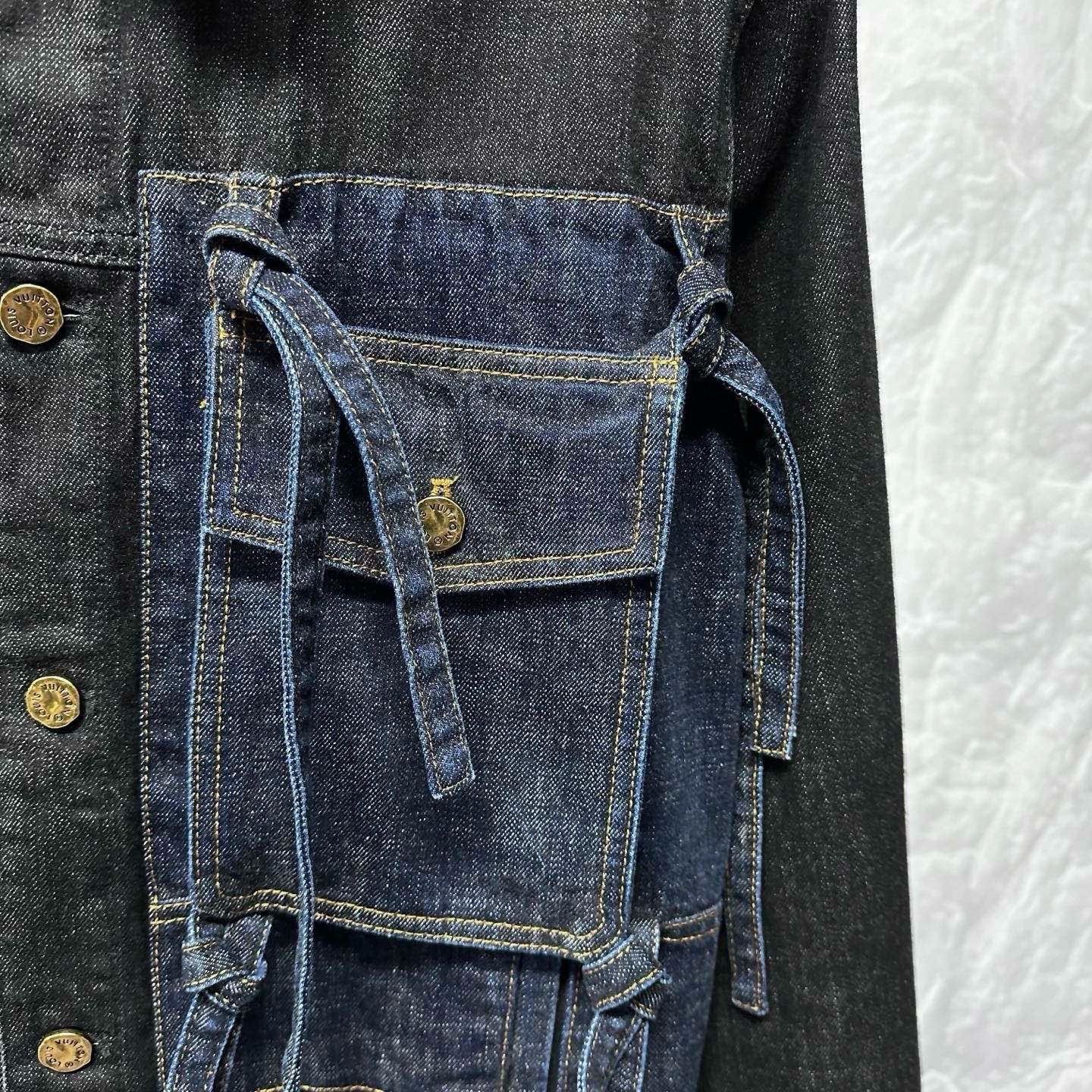Louis Vuitton Bow Color Block Denim Jacket — detail