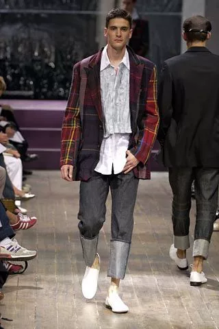 Yohji Yamamoto 05SS Plaid Runway Coat — front