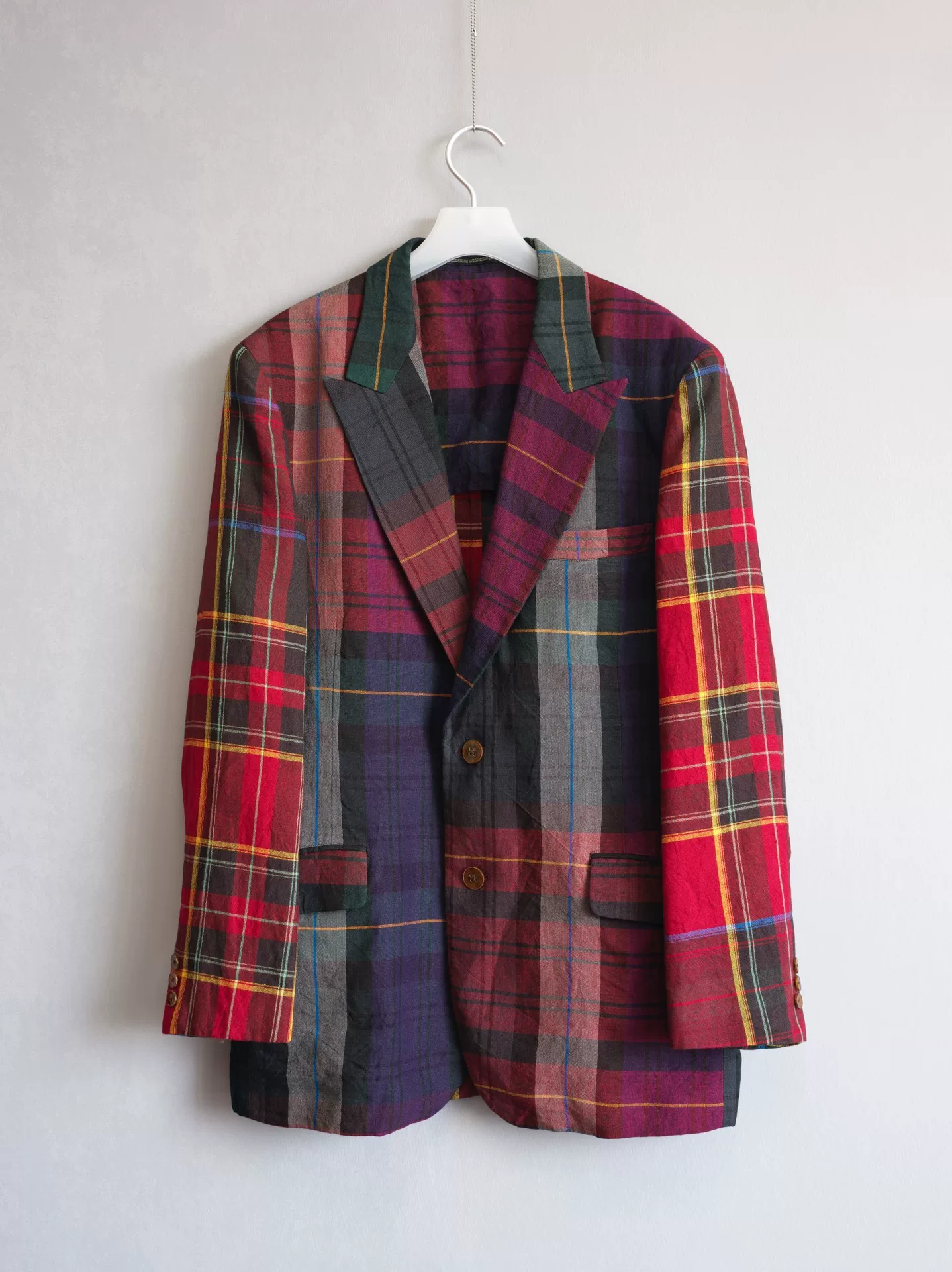 Yohji Yamamoto 05SS Plaid Runway Coat