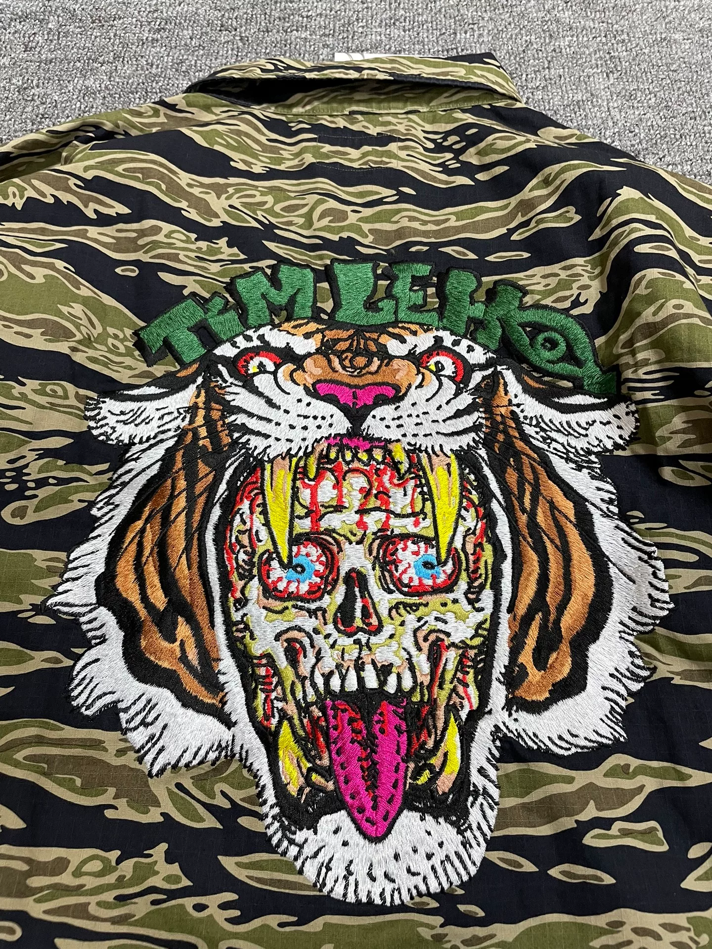 Wacko Maria Camouflage Tiger Head Jacket — back