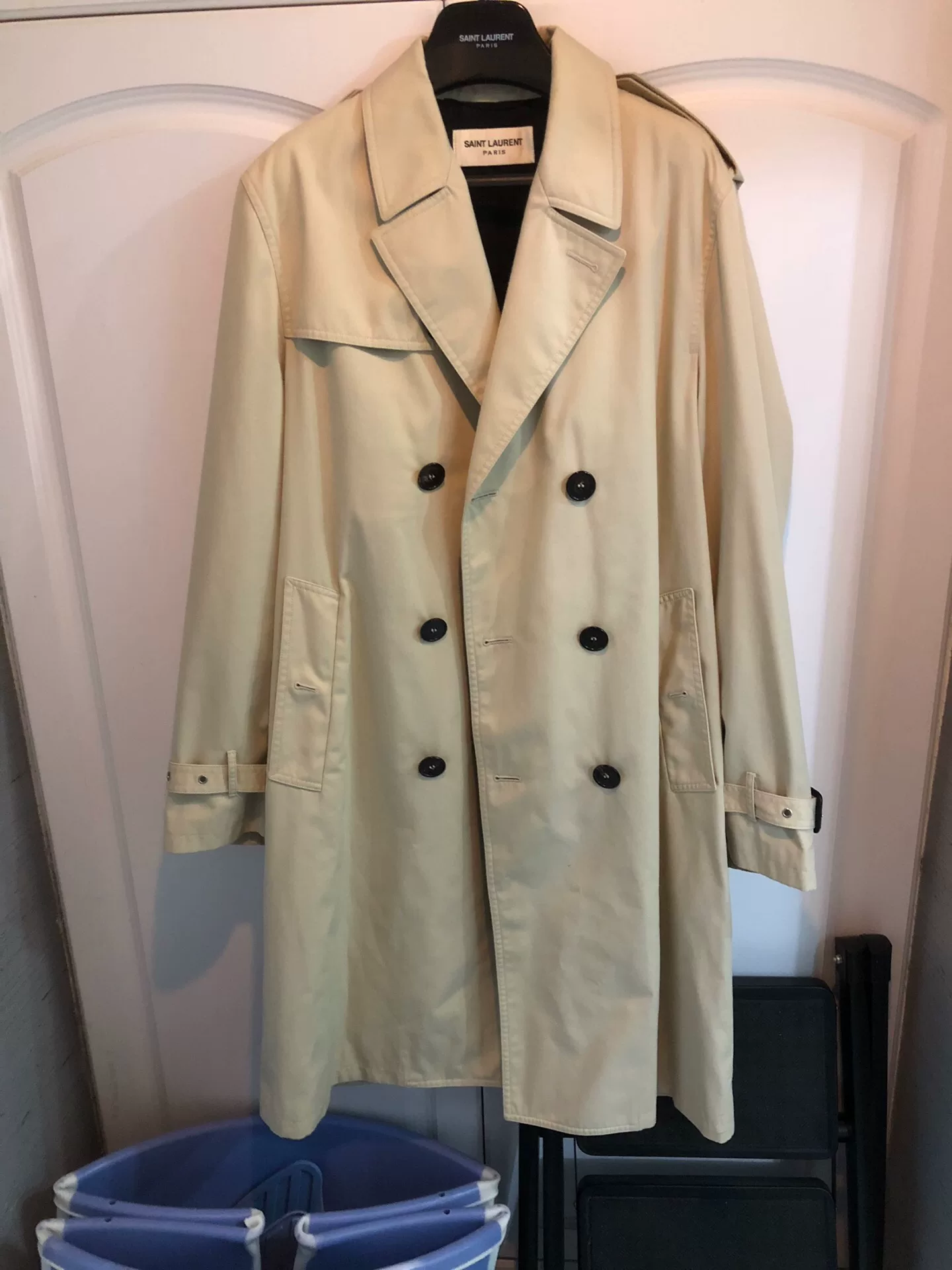 Saint Laurent 16FW Khaki Trench Coat