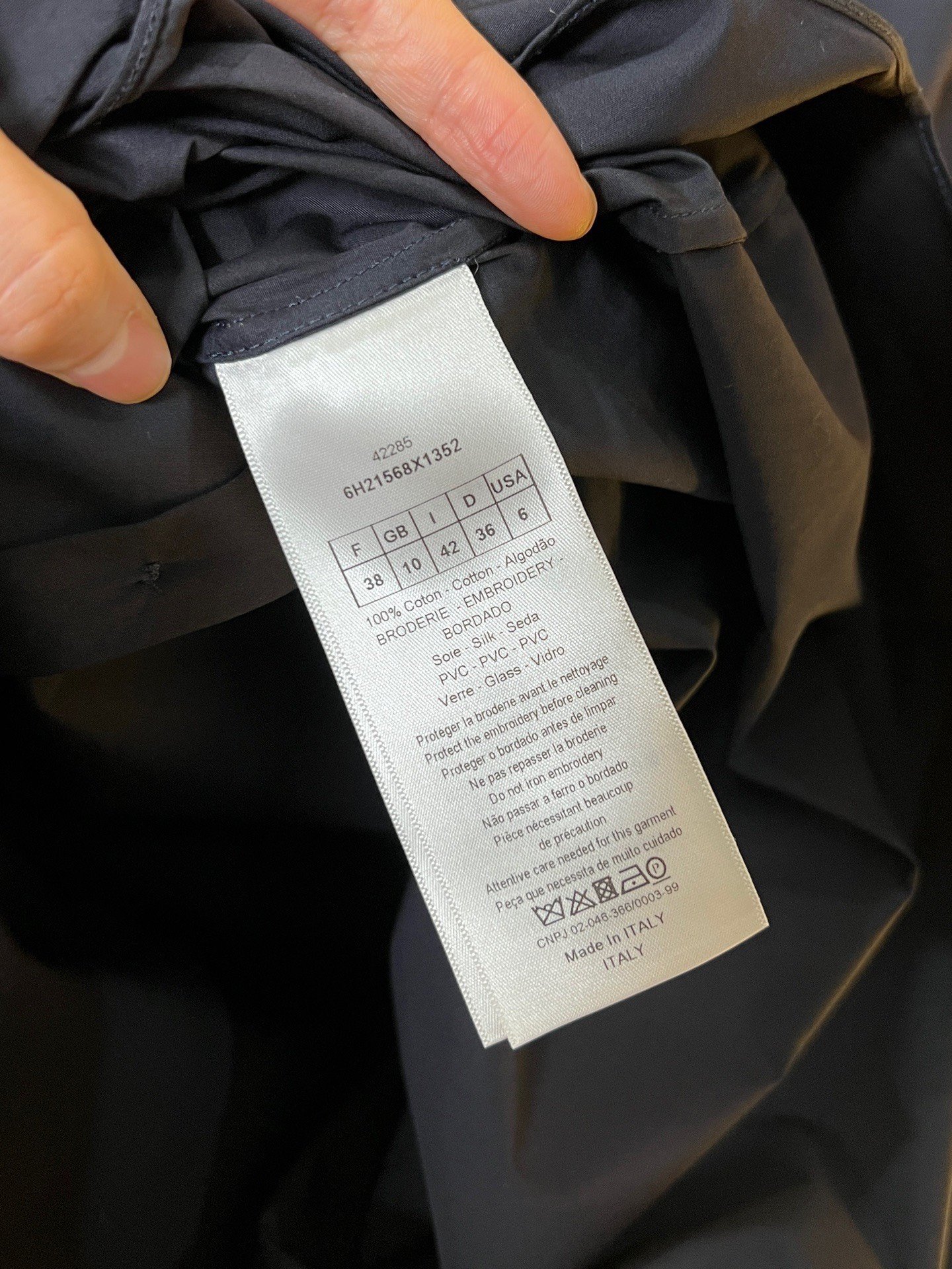 Dior Lily of the Valley Shirt — back