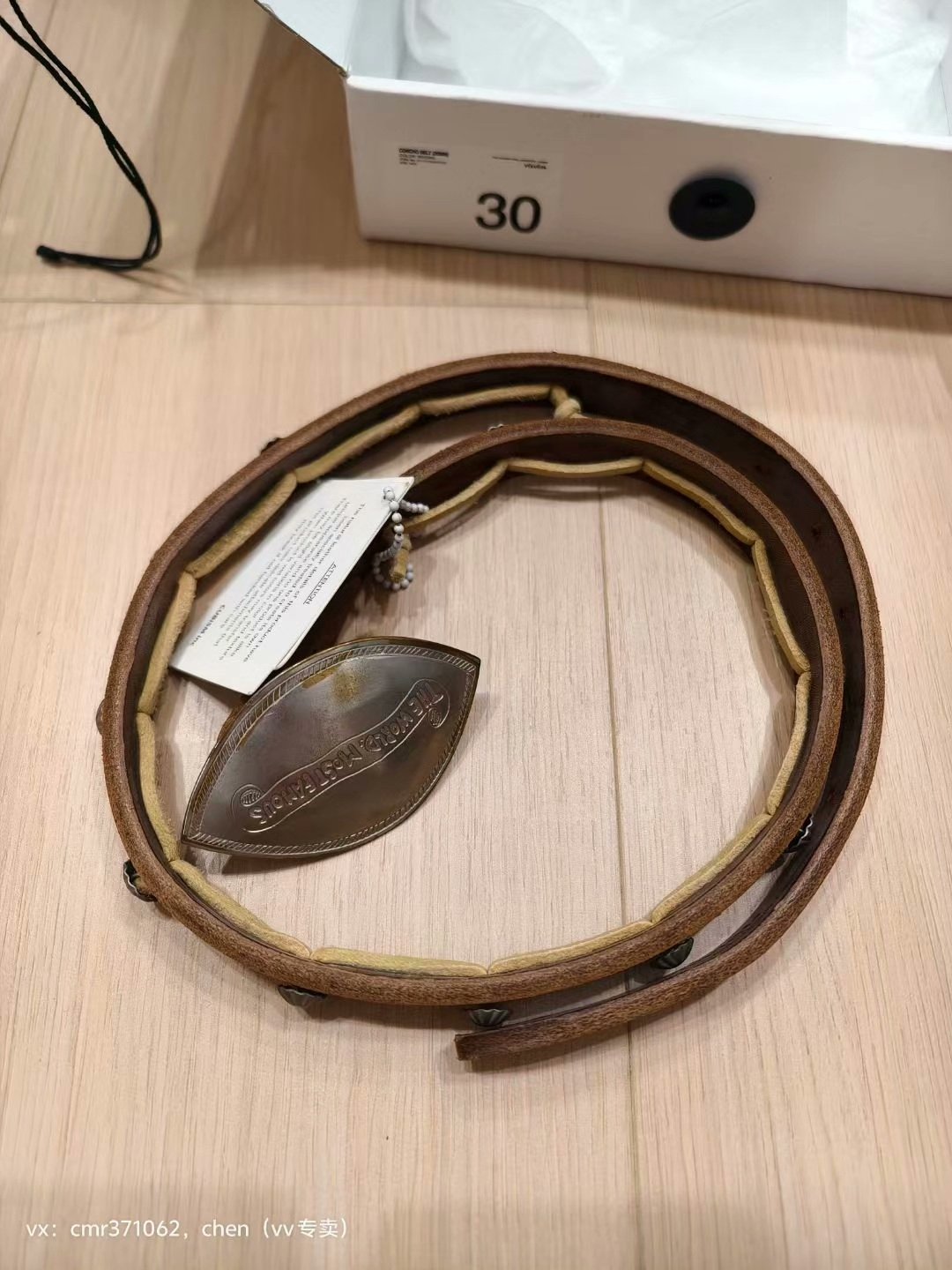 VISVIM 15SS CONCHO BELT 20MM — front