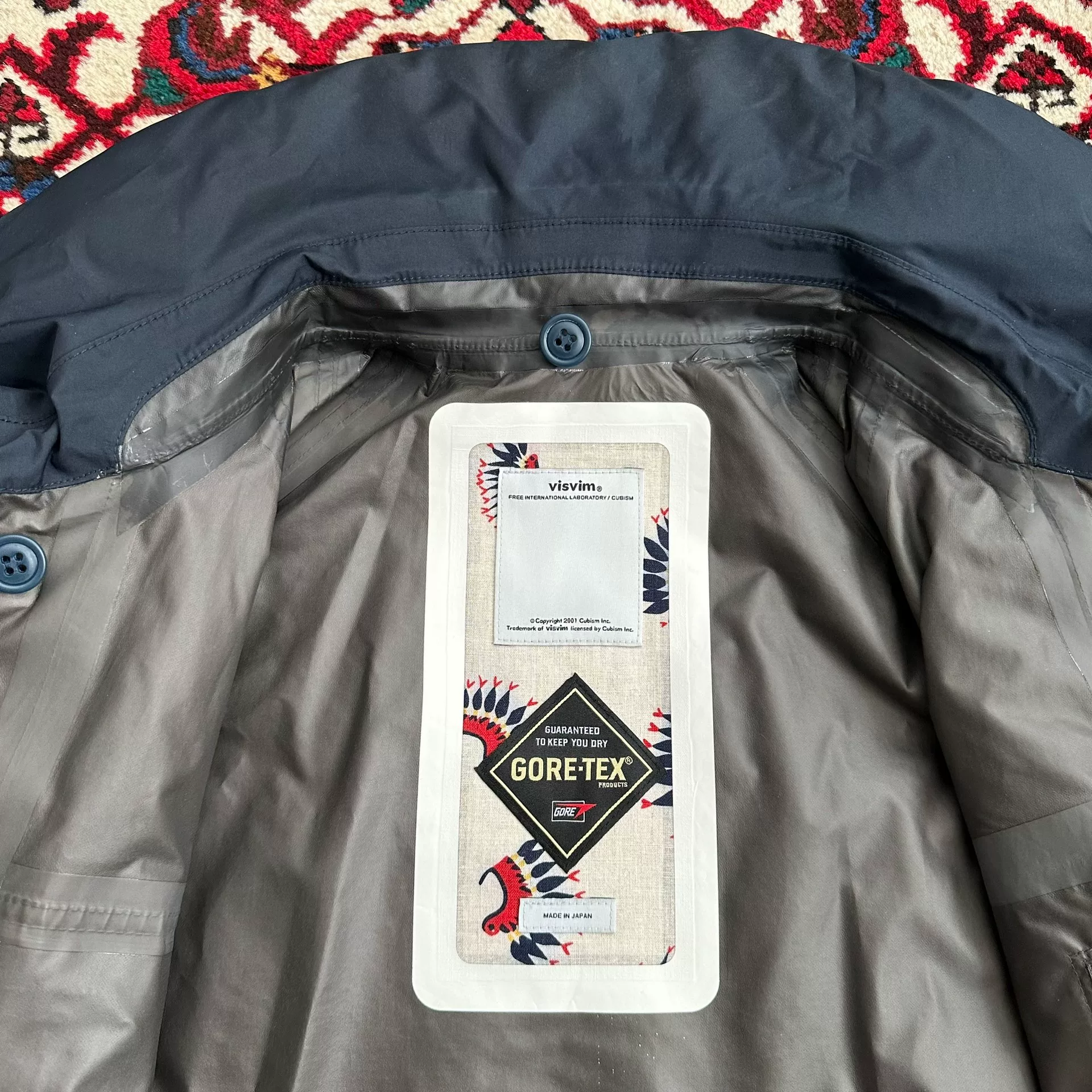 visvim 15AW Gore-Tex 2.5L Jacket — label