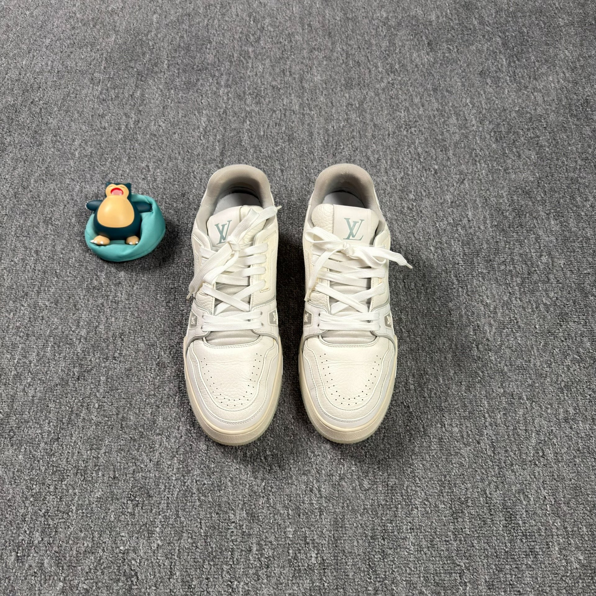 Louis Vuitton Trainer White Sneakers — front