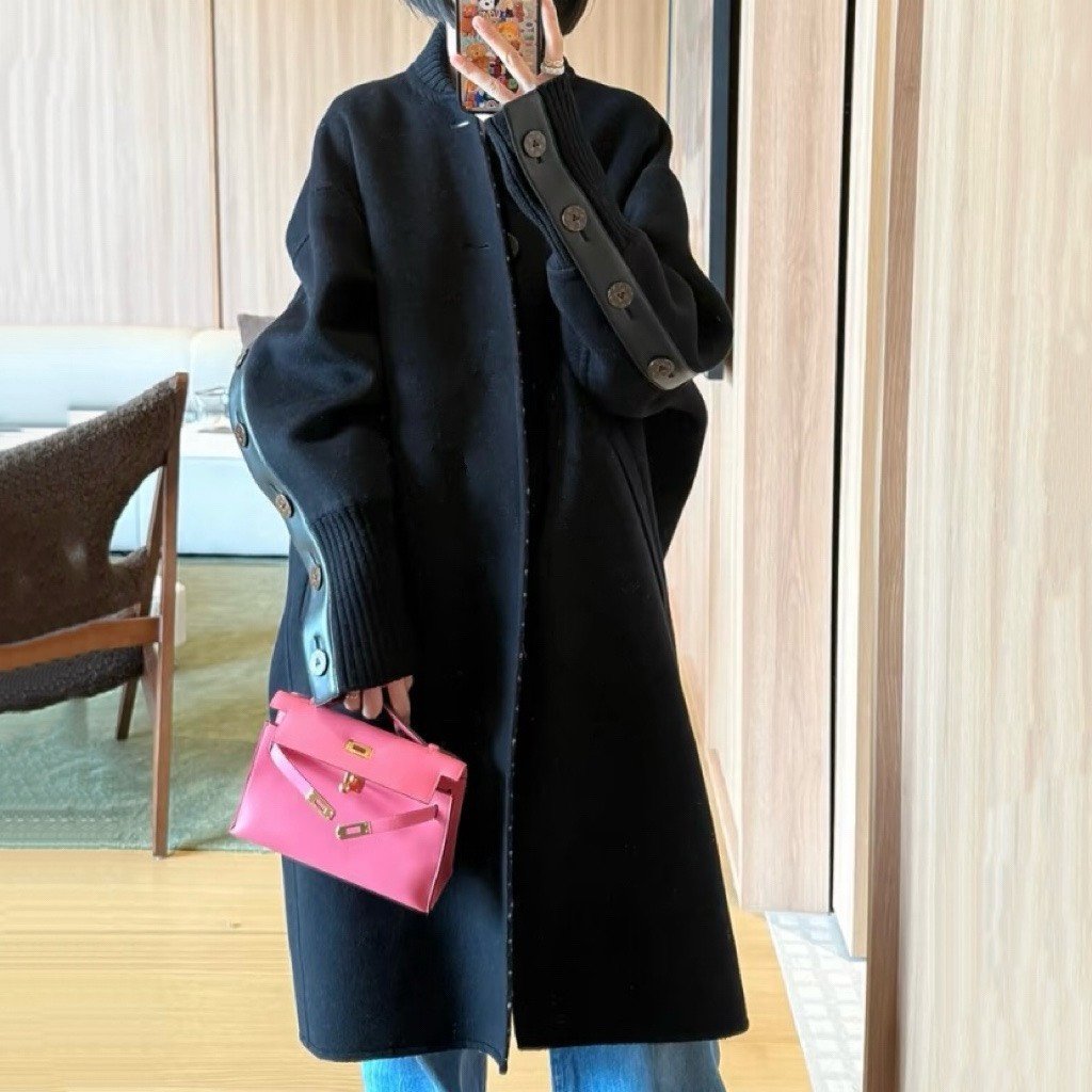 Louis Vuitton Monogram Button Coat 38