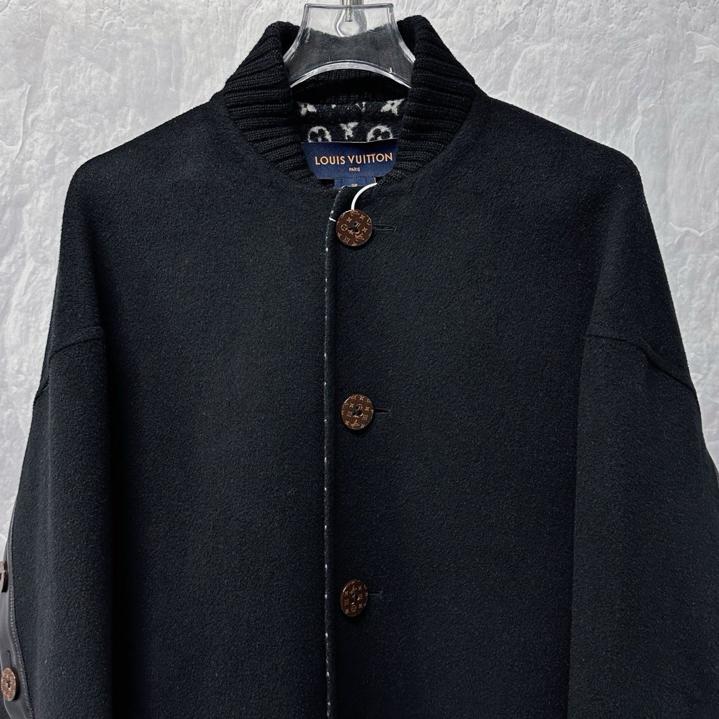 Louis Vuitton Monogram Button Coat 38 — detail
